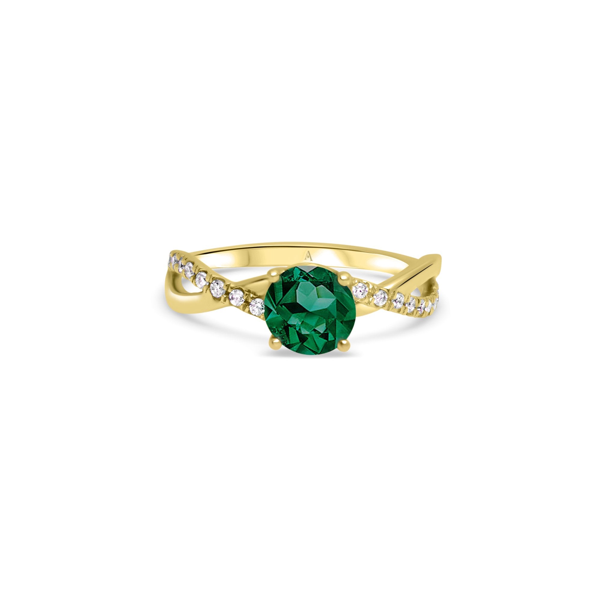 Féeriquement coquette - 1.00 carat - oro amarillo 18k – Anillo de compromiso oro 18k con diamante – vista del producto