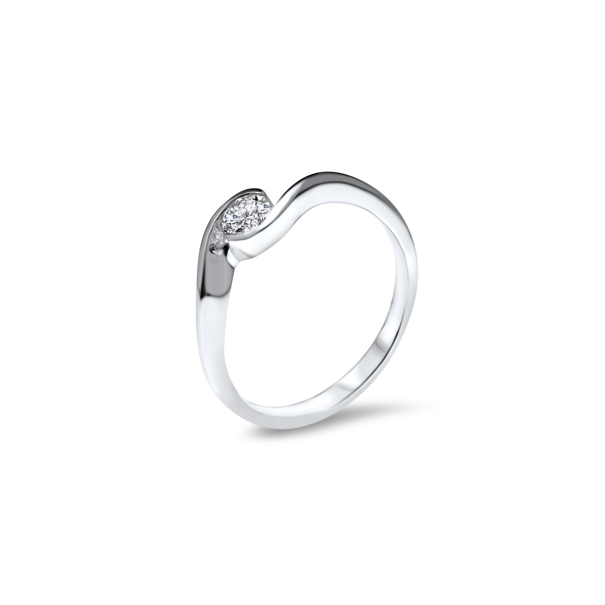 Un Petit Twist 0.25 carats - or blanc 18k - AGUADEORO