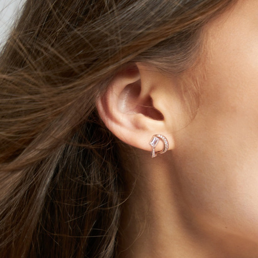 Boucles d'oreilles The Little Ice Skating Girl 0.30ct - platine 950 - AGUADEORO