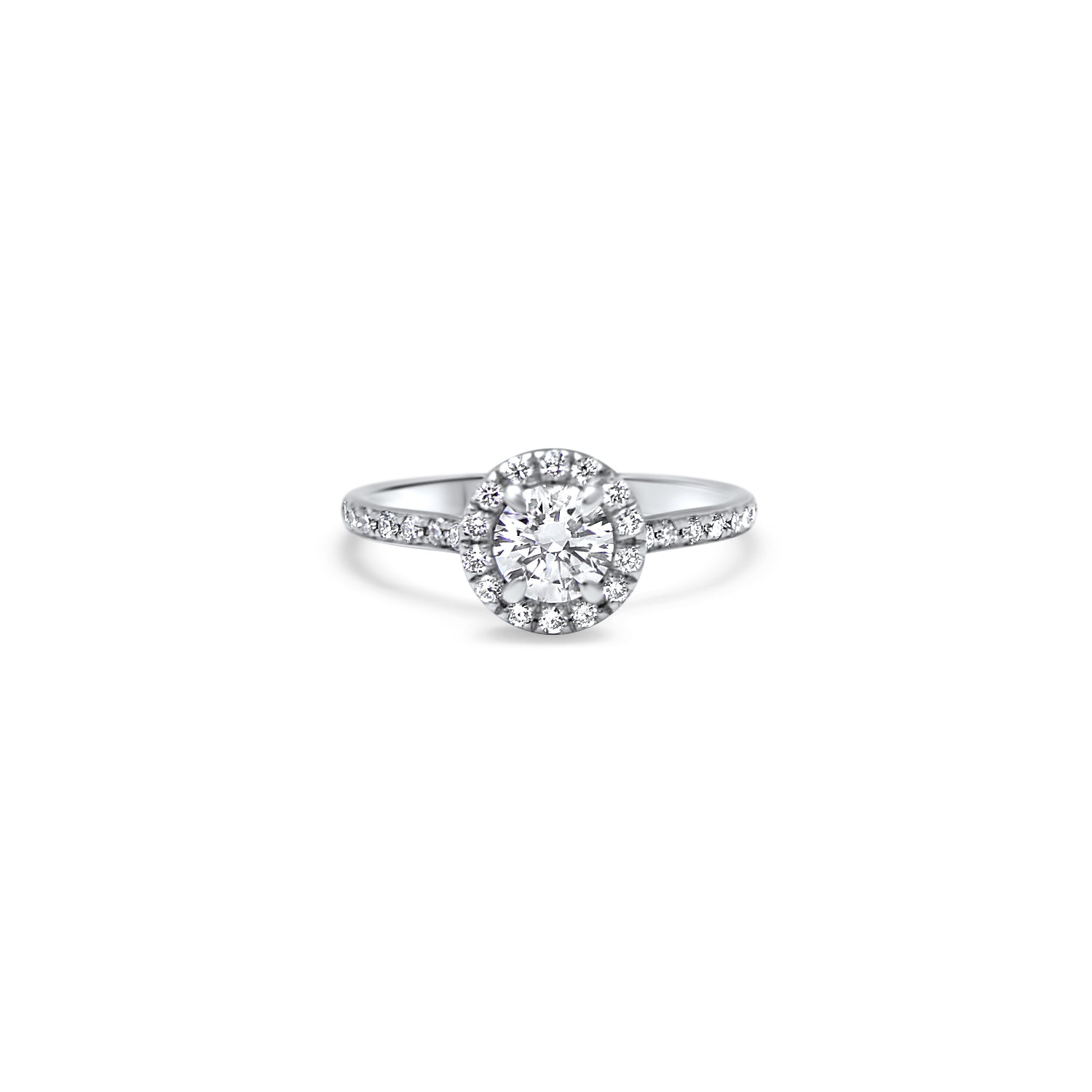 The Funkee Girl 0.50 carats - whitegold – Engagement Ring gold 18k with diamond(s) – product view