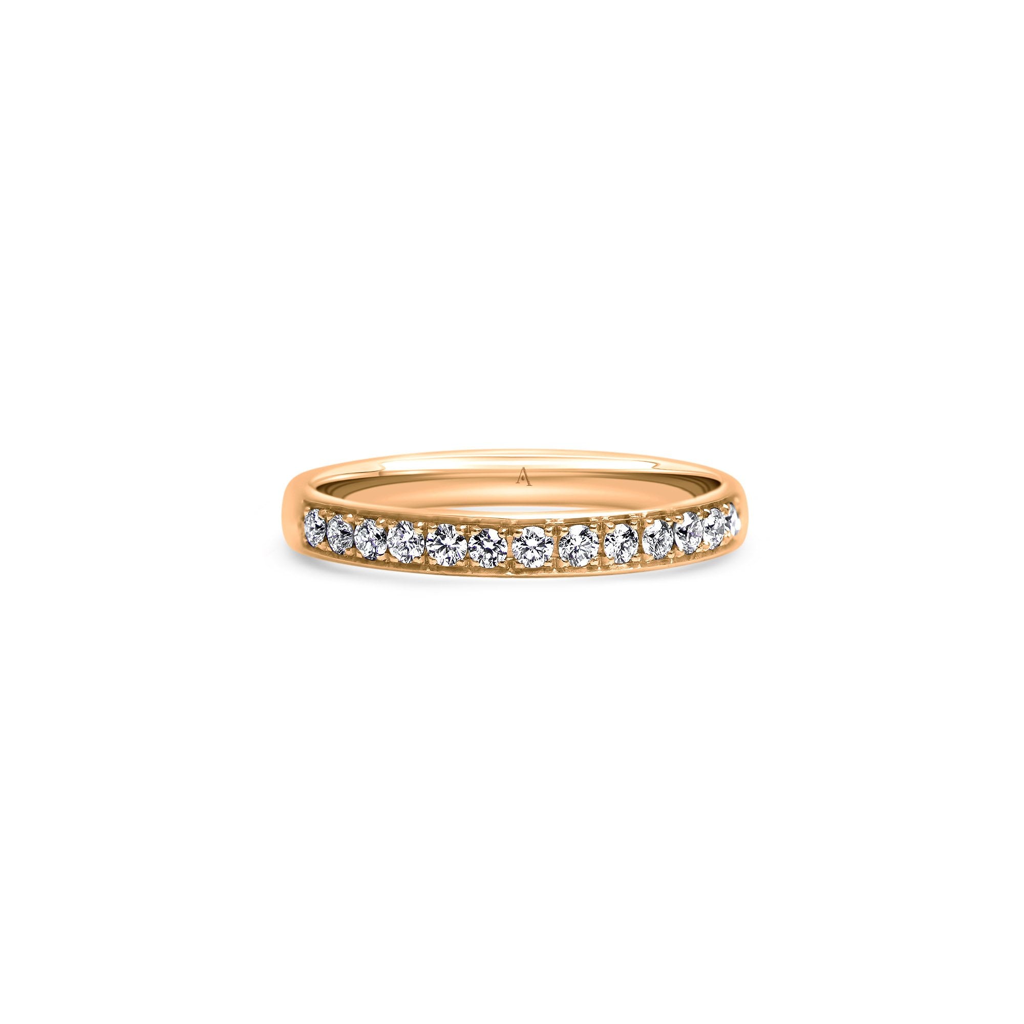 Rainbow Classic - or rouge 18k – Alliances AGUAdeORO et bagues en or 18k avec diamant – vue produit