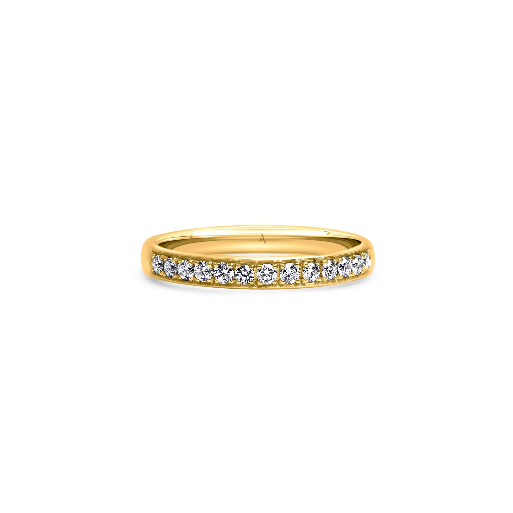 Rainbow Classic - or jaune 18k – Alliances AGUAdeORO et bagues en or 18k avec diamant – vue produit