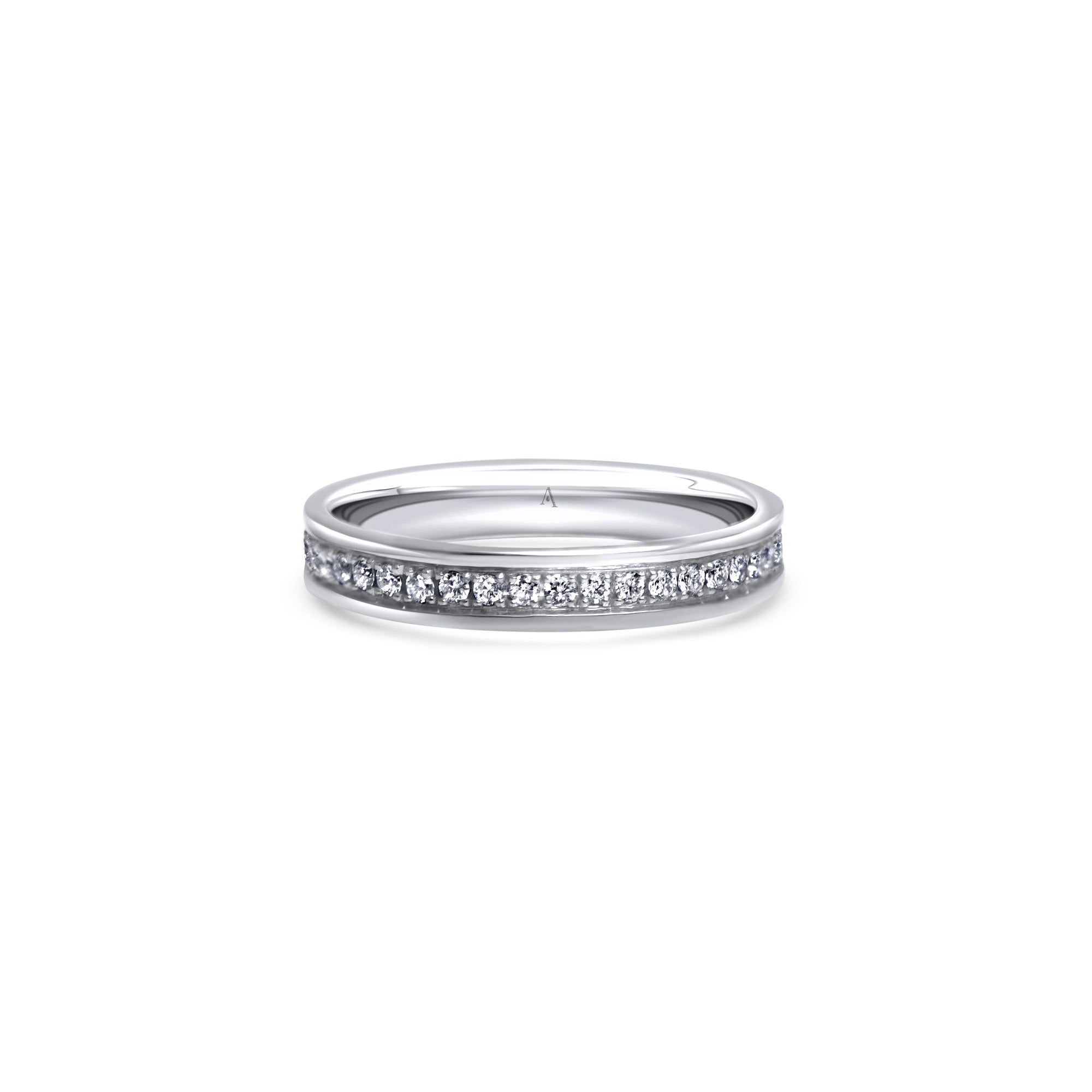 The Bloom - whitegold 18k – Wedding Band AGUAdeORO and ring gold 18k – product view