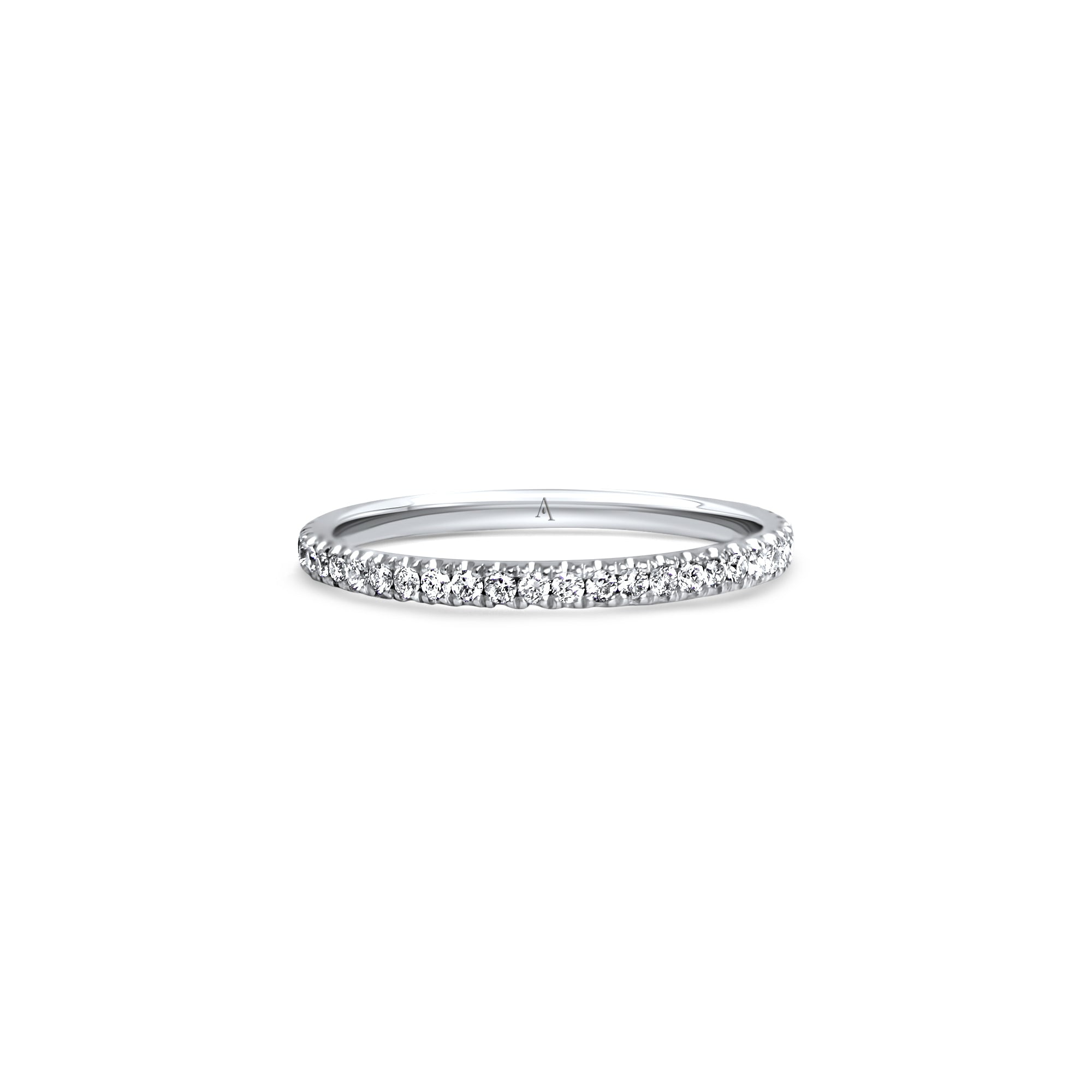 The fancy Bubbles - whitegold 18k – Wedding Band AGUAdeORO and ring gold 18k with diamond(s) – product view