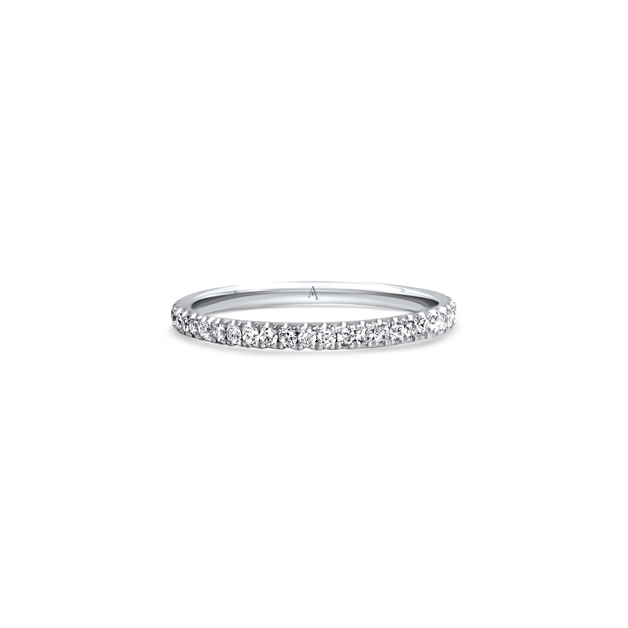 The fancy Bubbles - platinum 950 – Wedding Band AGUAdeORO and ring gold 18k with diamond(s) – product view