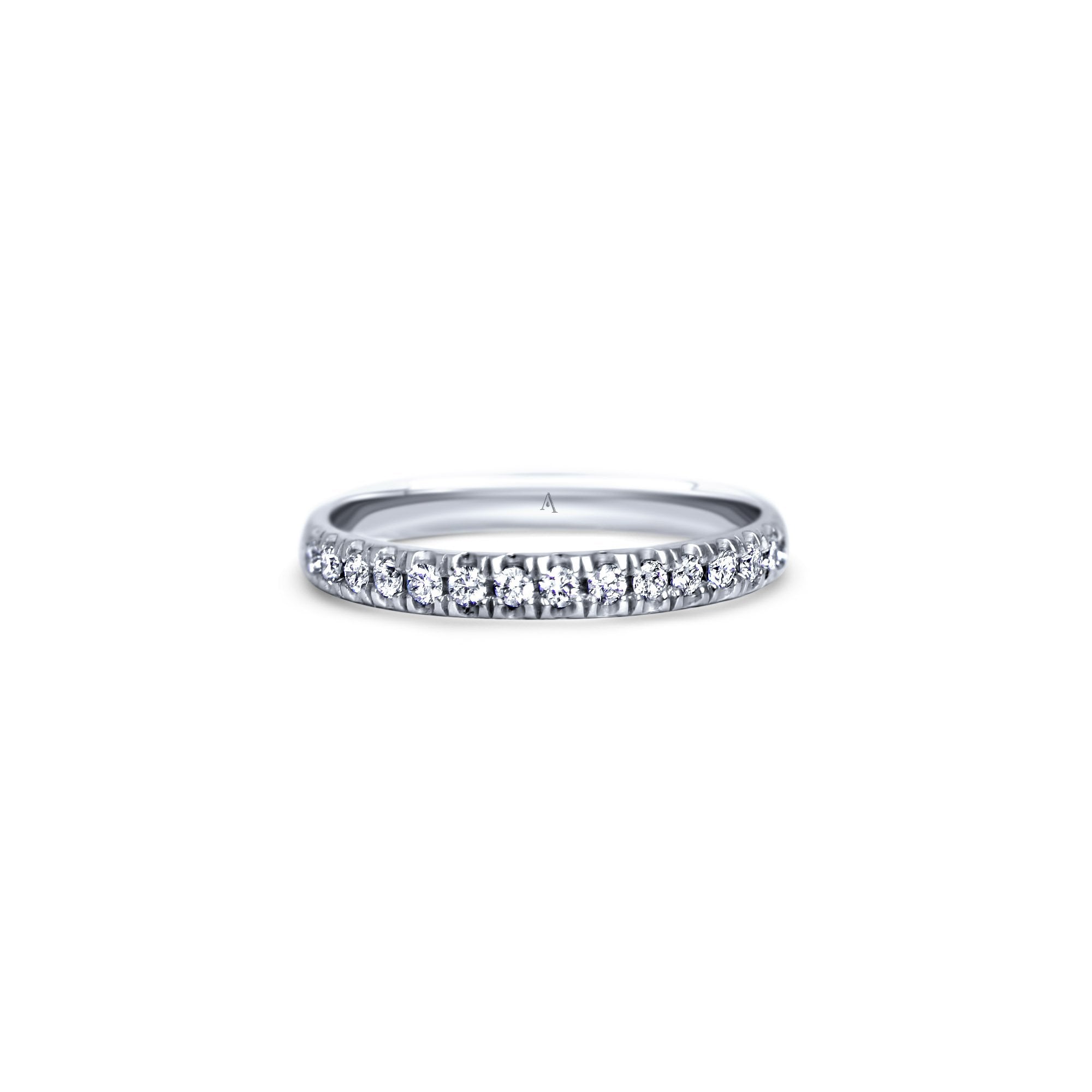 Thousand Reasons - platinum 950 – Wedding Band AGUAdeORO and ring gold 18k with diamond(s) – product view