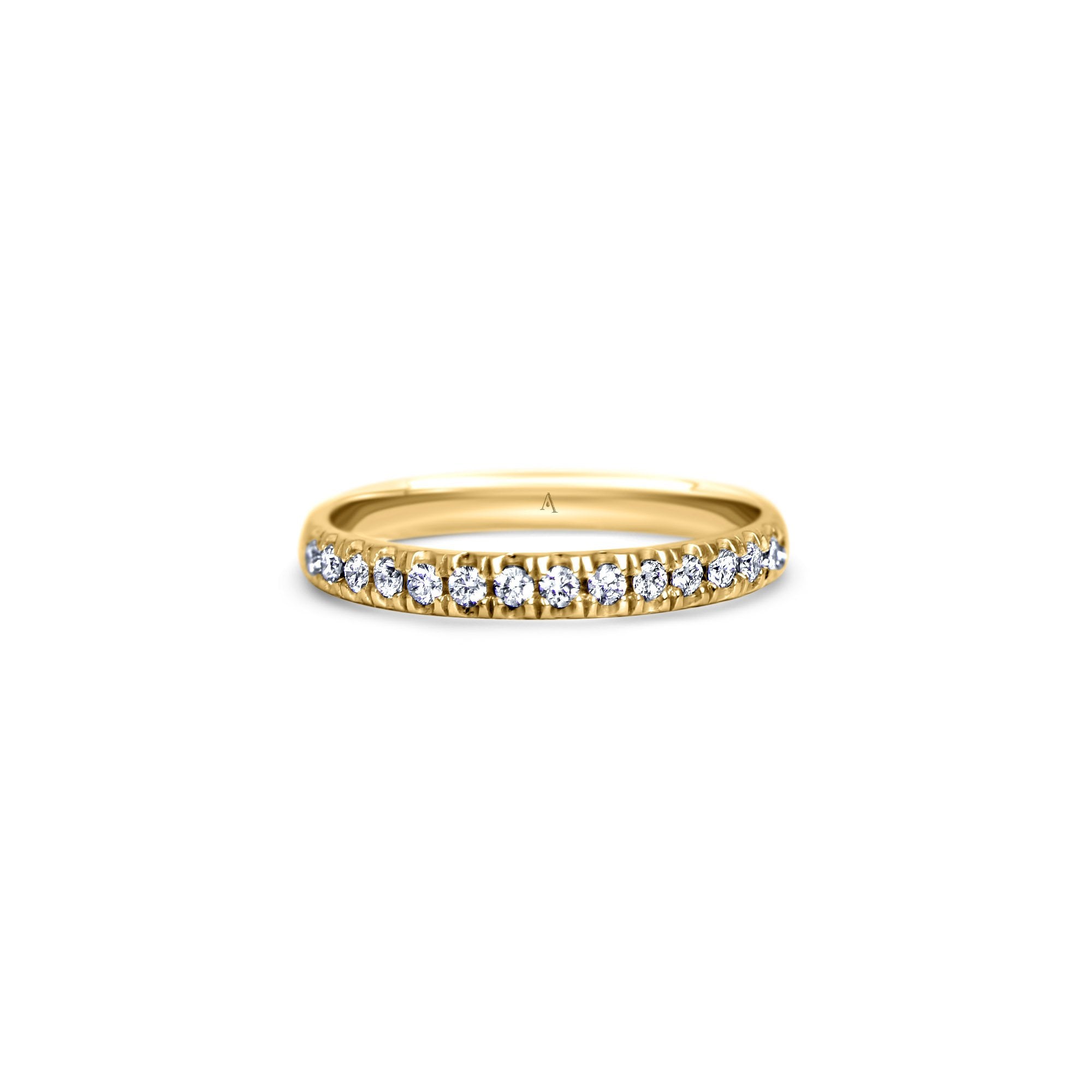 Thousand Reasons - yellow gold 18k – Wedding Band AGUAdeORO and ring gold 18k with diamond(s) – product view
