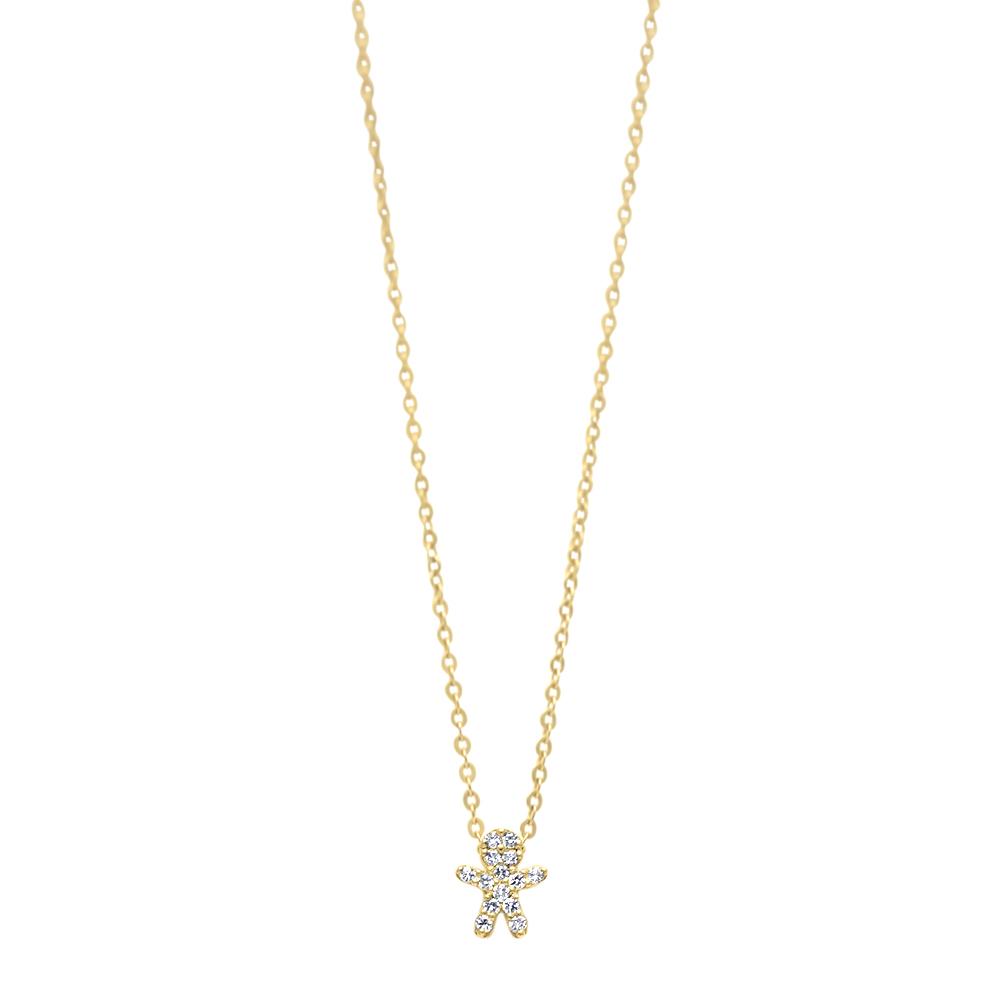 Collar L'Enfant Etoilé M - oro amarillo 18k – Collar oro 18k con diamante – vista del producto
