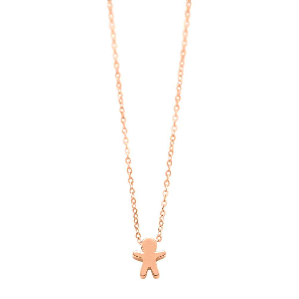 Collier L'Enfant Soleil garçon - red gold 18k – Necklace gold 18k – product view