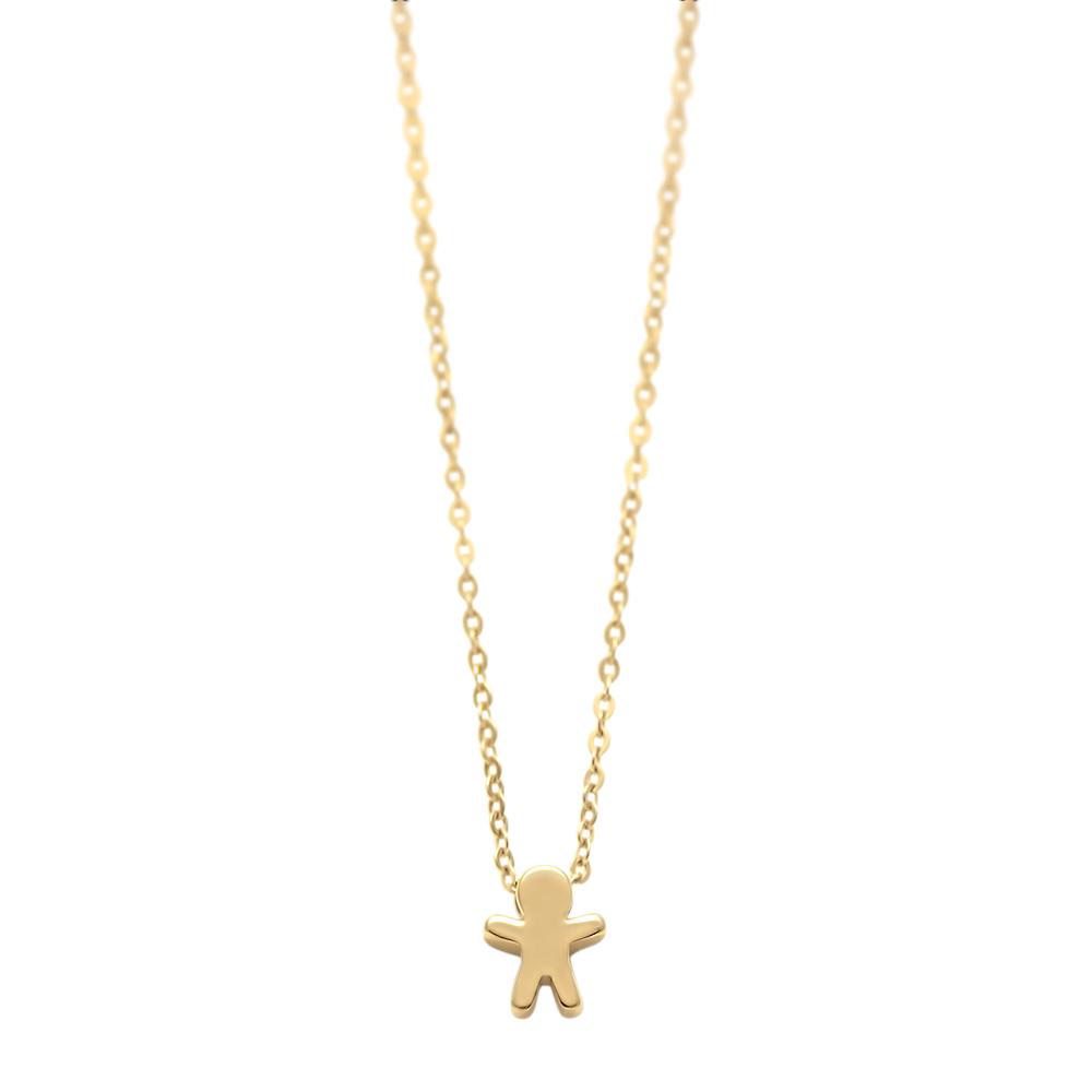 Collier L'Enfant Soleil M - yellow gold 18k – Necklace gold 18k – product view