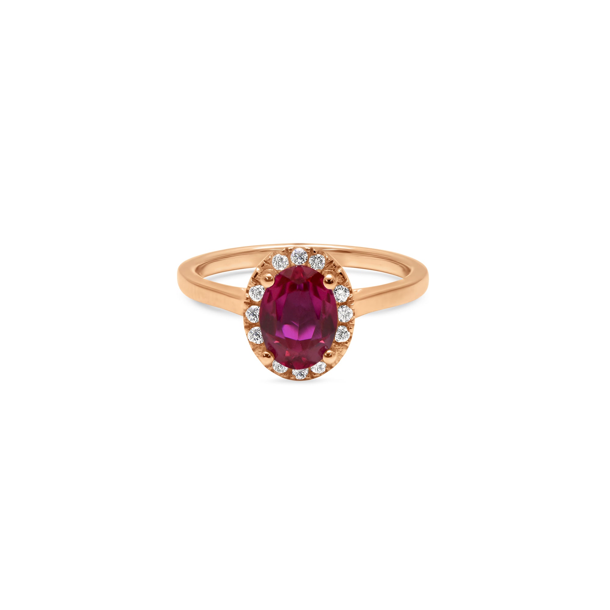 The Red Temple 1.00 carats - Rotgold 18k – Verlobungsring Gold 18k mit Diamant(en) – Produktansicht