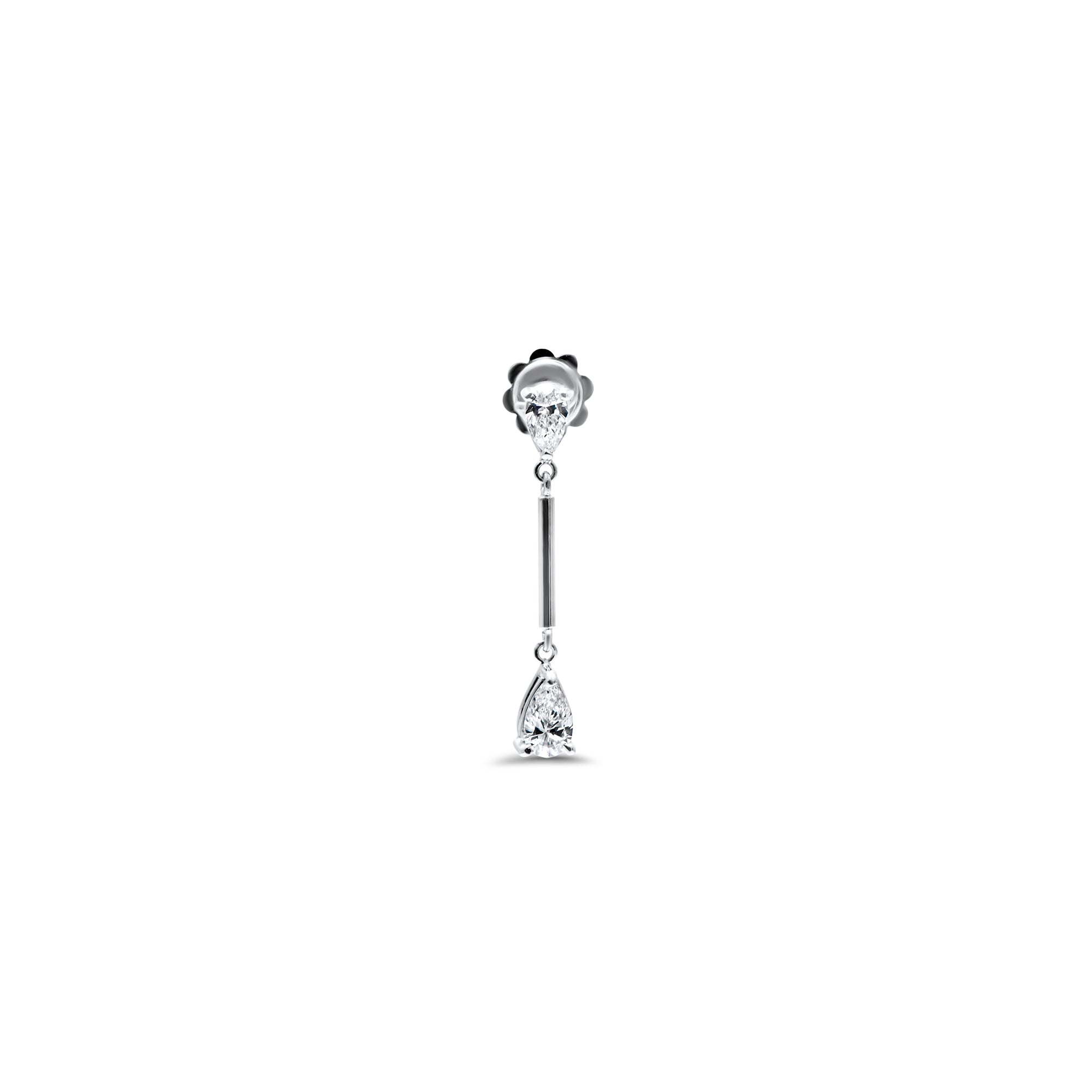 Boucles d'oreilles Ottava Alta - or blanc 18k - AGUADEORO