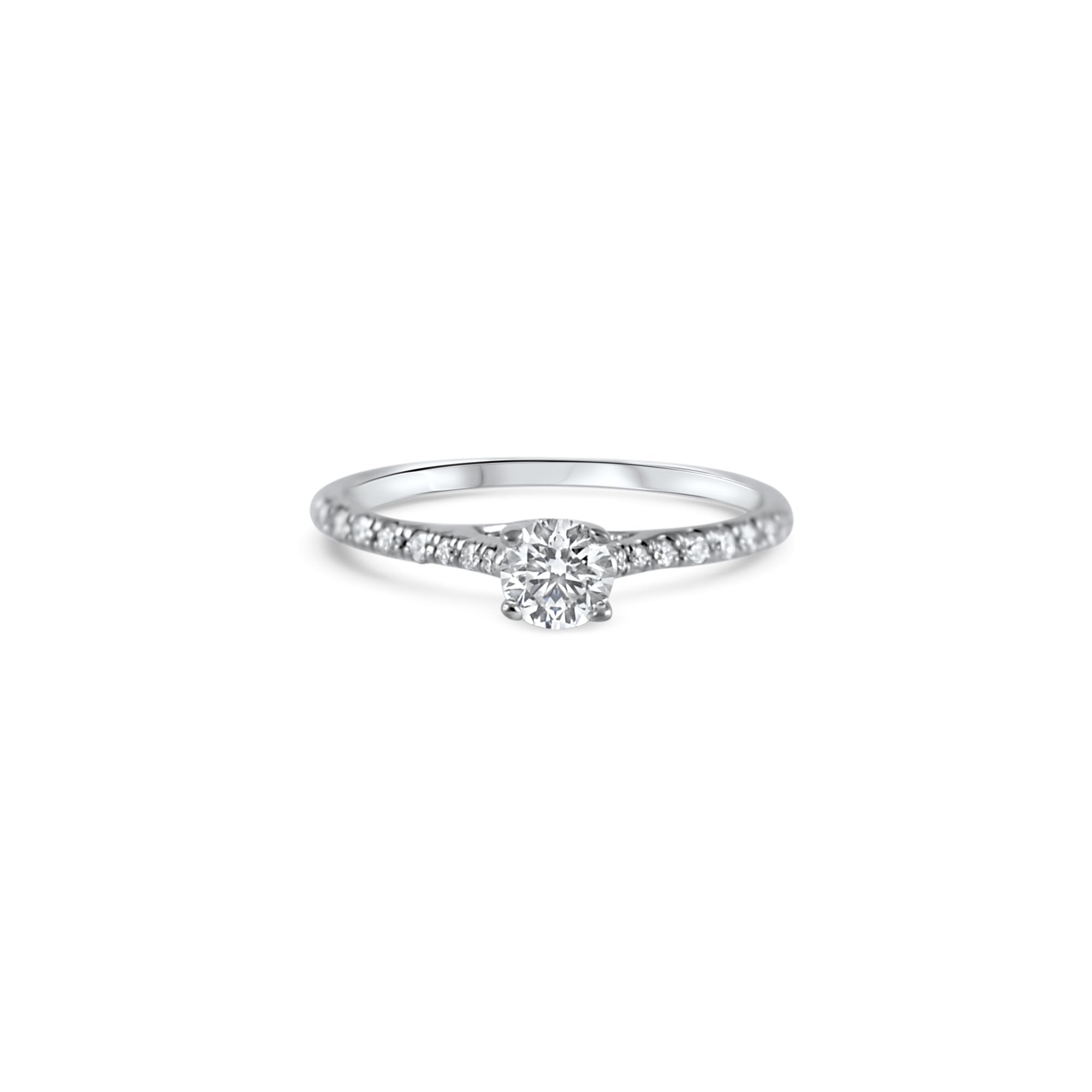 Fancy Little Sweetheart - 0.30 carat - oro blanco 18k – Anillo de compromiso oro 18k con diamante – vista del producto