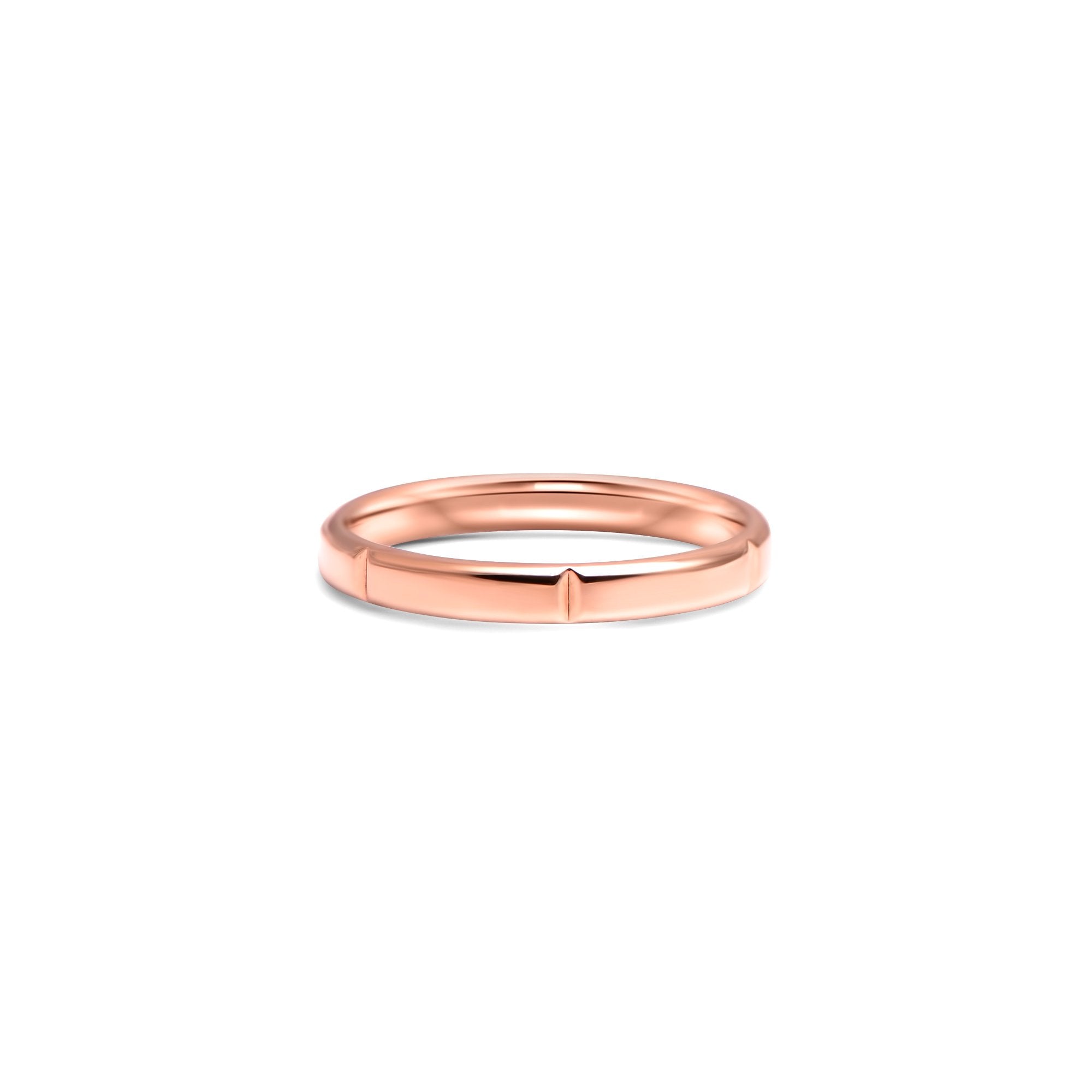 The Chocolate bars - oro rojo 18k – Alianzas de boda oro 18k – vista del producto