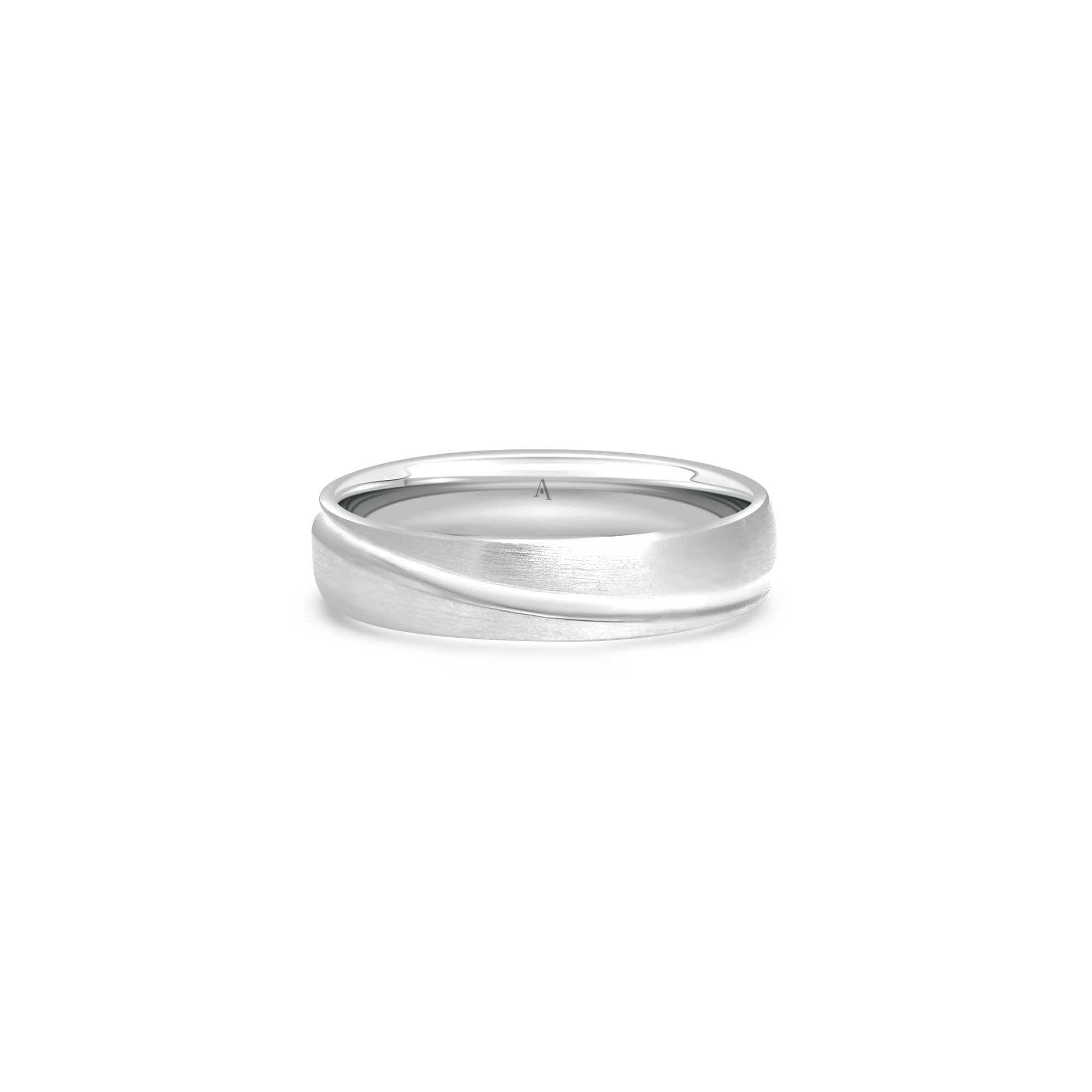 The Stream of Love - platino 950 – Alianzas de boda AGUAdeORO oro 18k – vista del producto