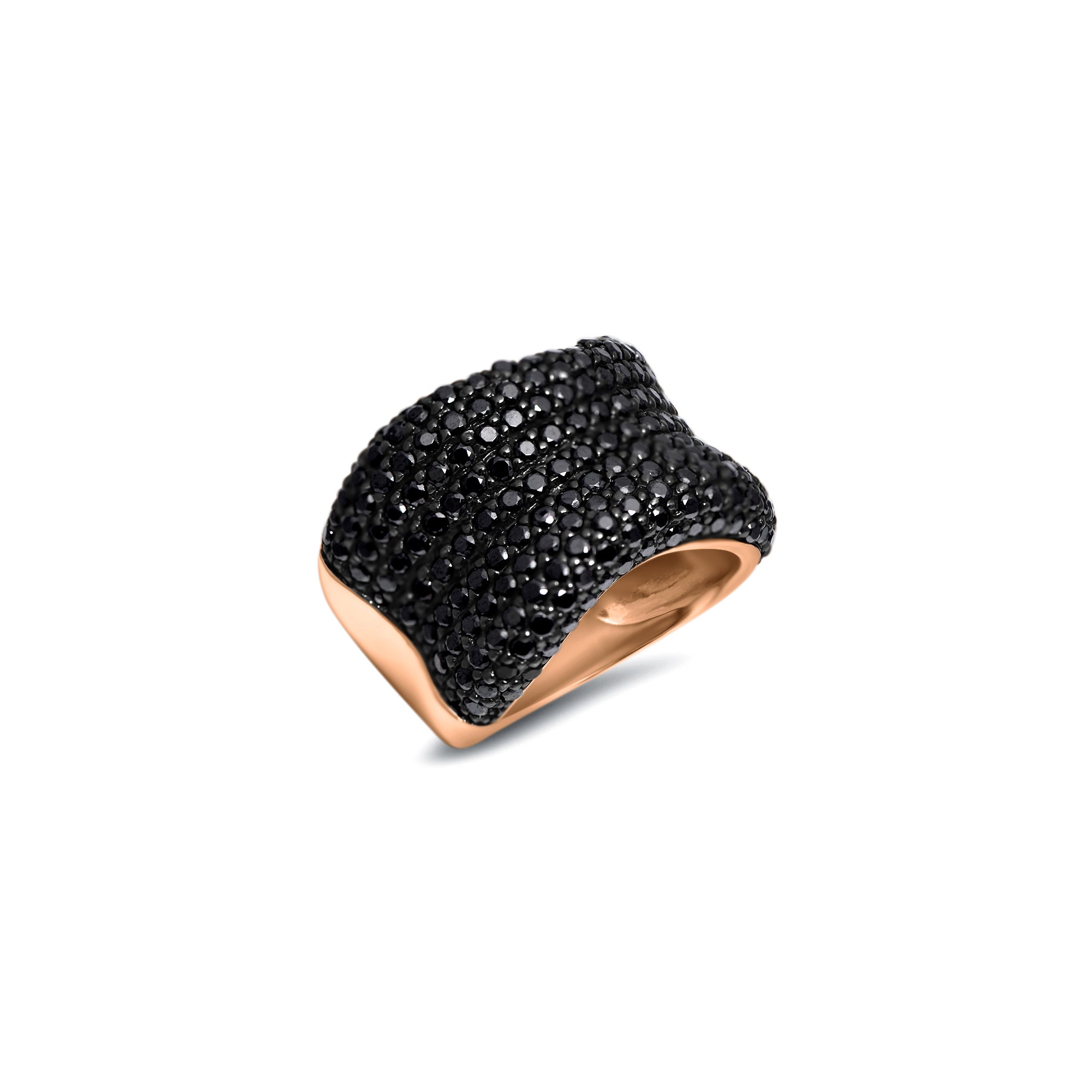 The Onyx Lady - red gold 18k – Ring gold 18k – product view