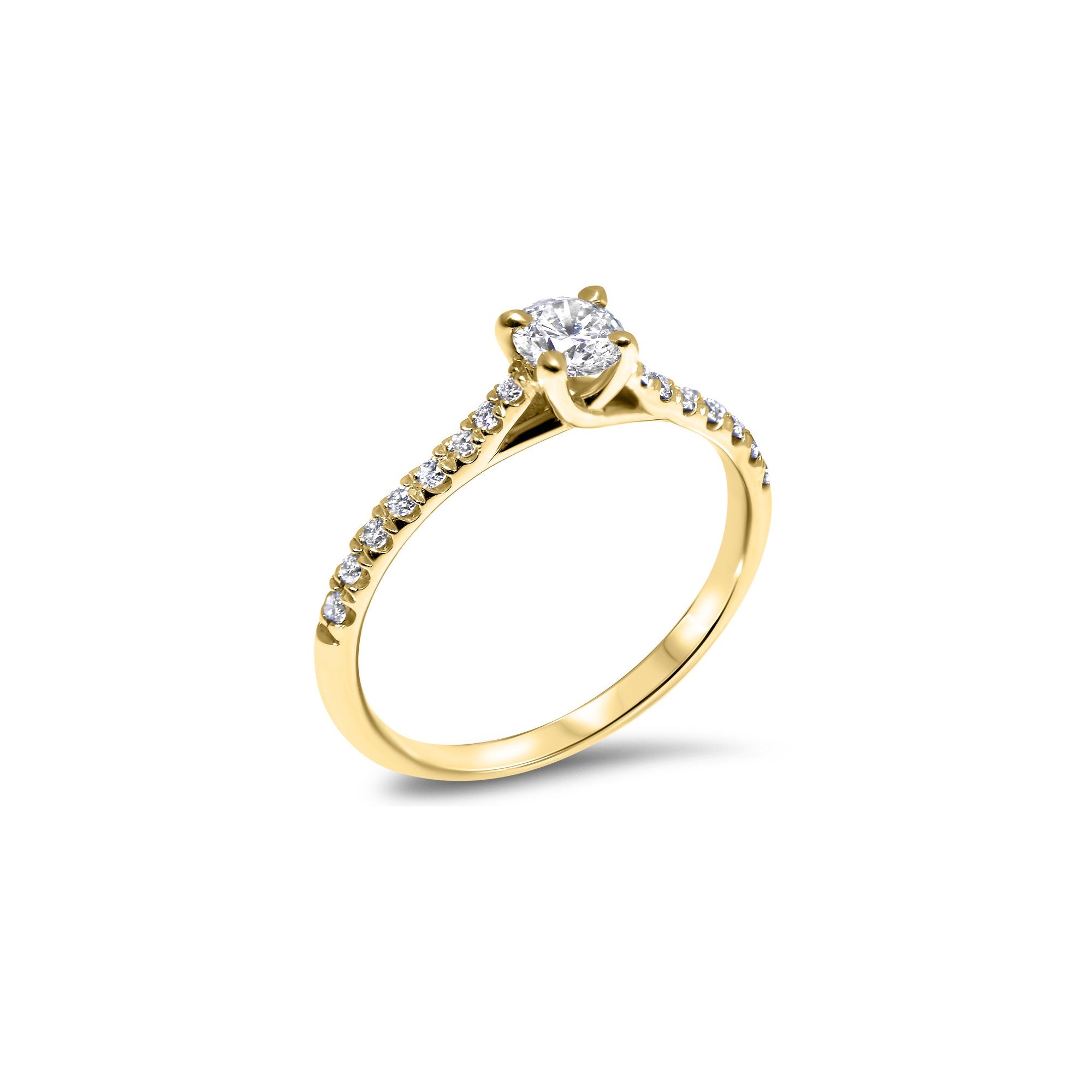 Fancy Little Sweetheart - 0.30 carat - oro amarillo 18k – Anillo de compromiso oro 18k con diamante – vista del producto