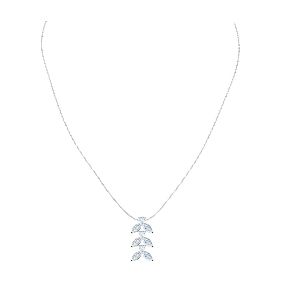 Collier Little Bee - whitegold 18k – Necklace gold 18k with diamond(s) – product view
