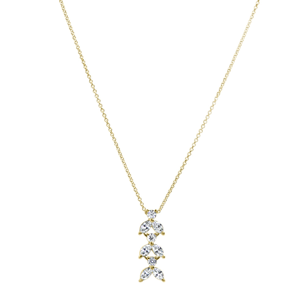 Collier Little Bee - yellow gold 18k – Necklace gold 18k with diamond(s) – product view