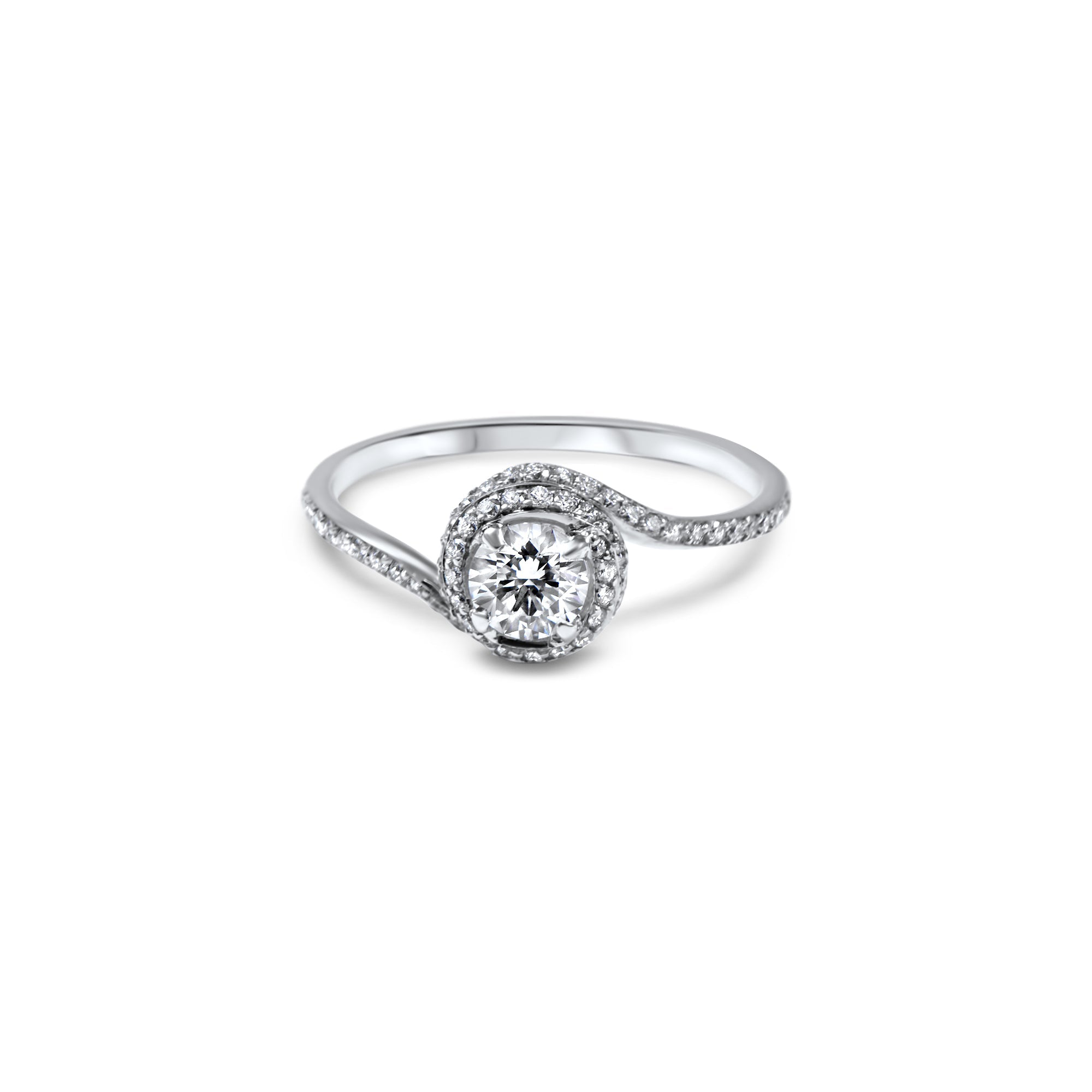 La Merveilleuse spirale - 0.50 carat - or blanc 18k - AGUADEORO