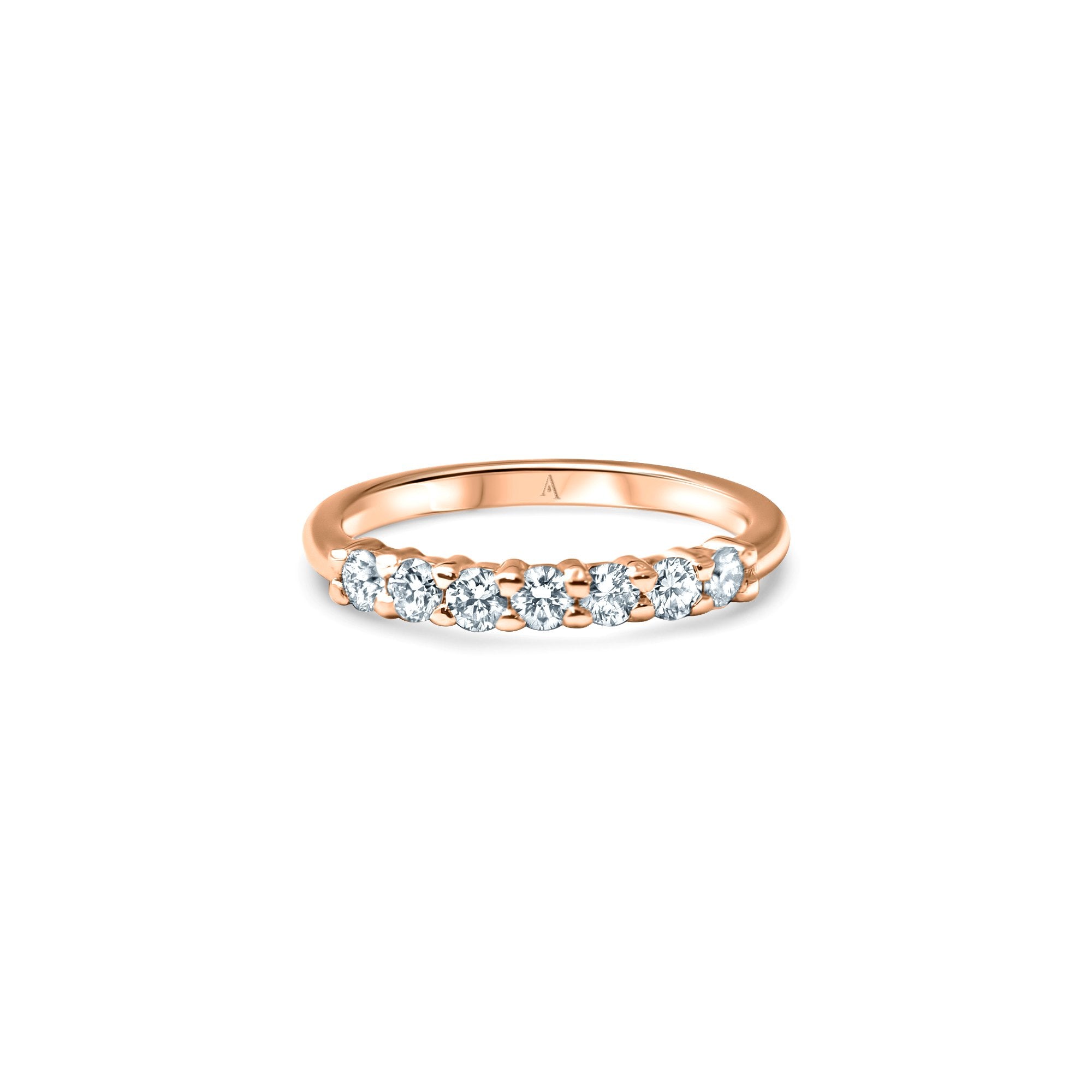 The Queen Diadem - red gold 18k – Wedding Band AGUAdeORO and ring gold 18k with diamond(s) – product view