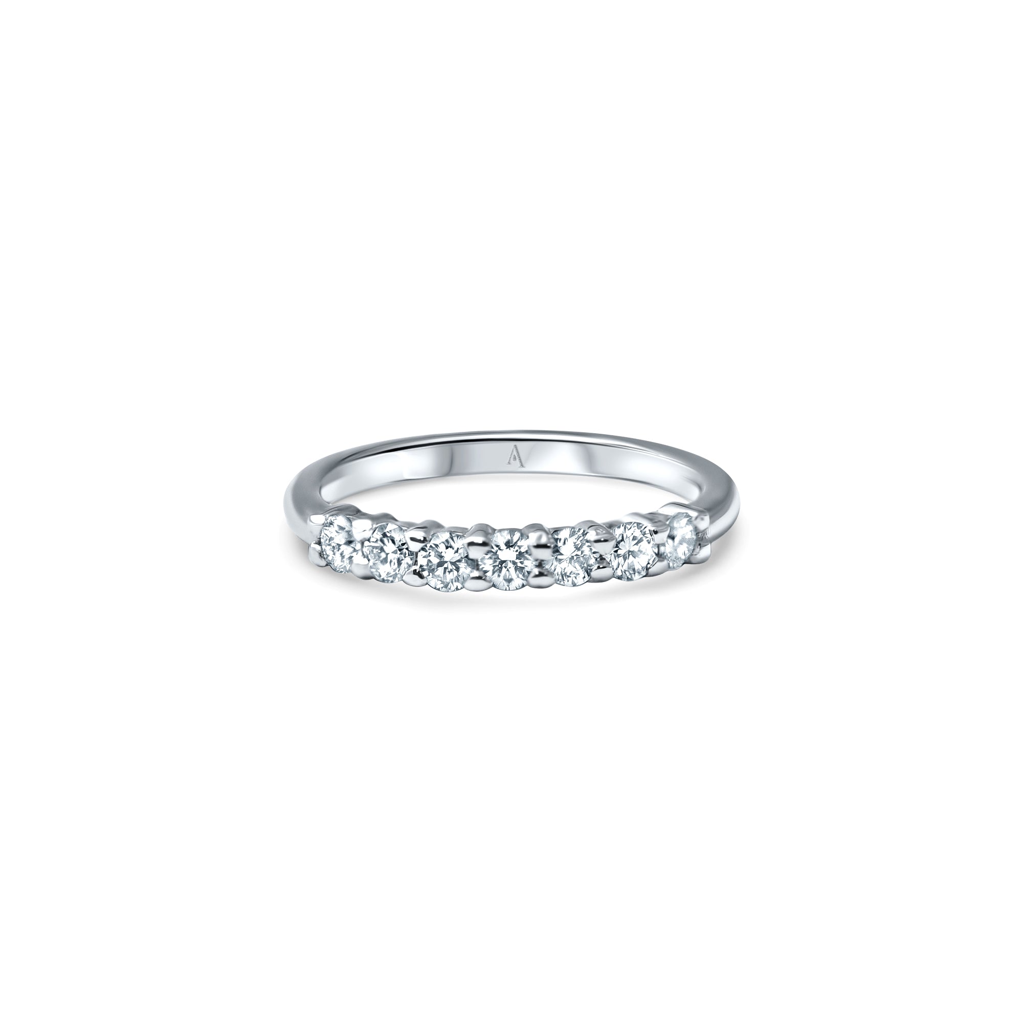 The Queen Diadem - whitegold 18k – Wedding Band AGUAdeORO and ring gold 18k with diamond(s) – product view