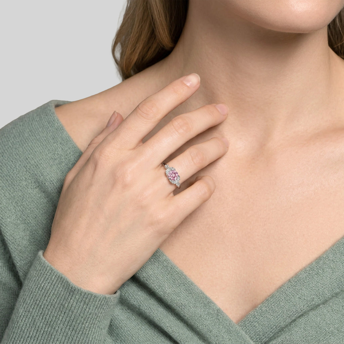 Little Bees - 0.75 ct - oro blanco 18k