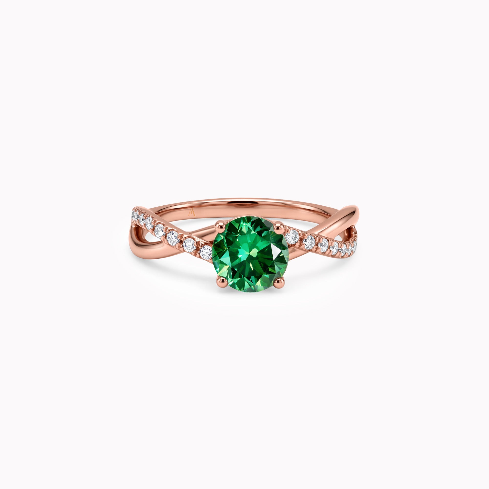 Féeriquement Coquette - esmeralda 1.00 ct - oro rojo 18k