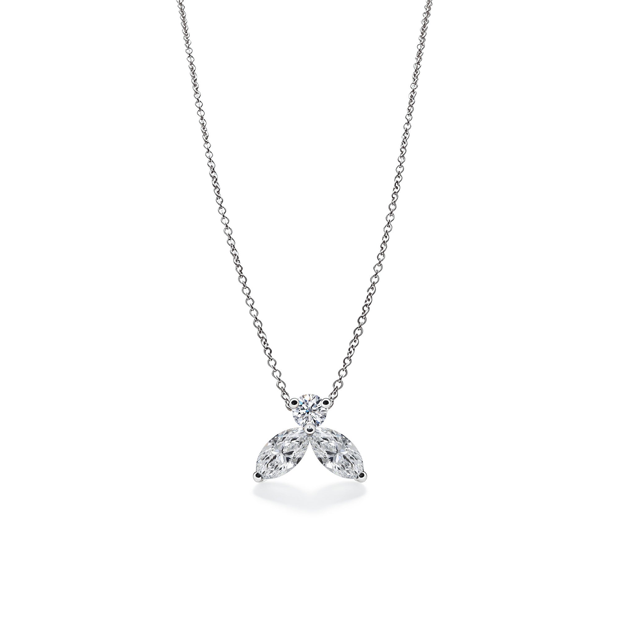 Collar The Little Bee M - oro blanco 18k 