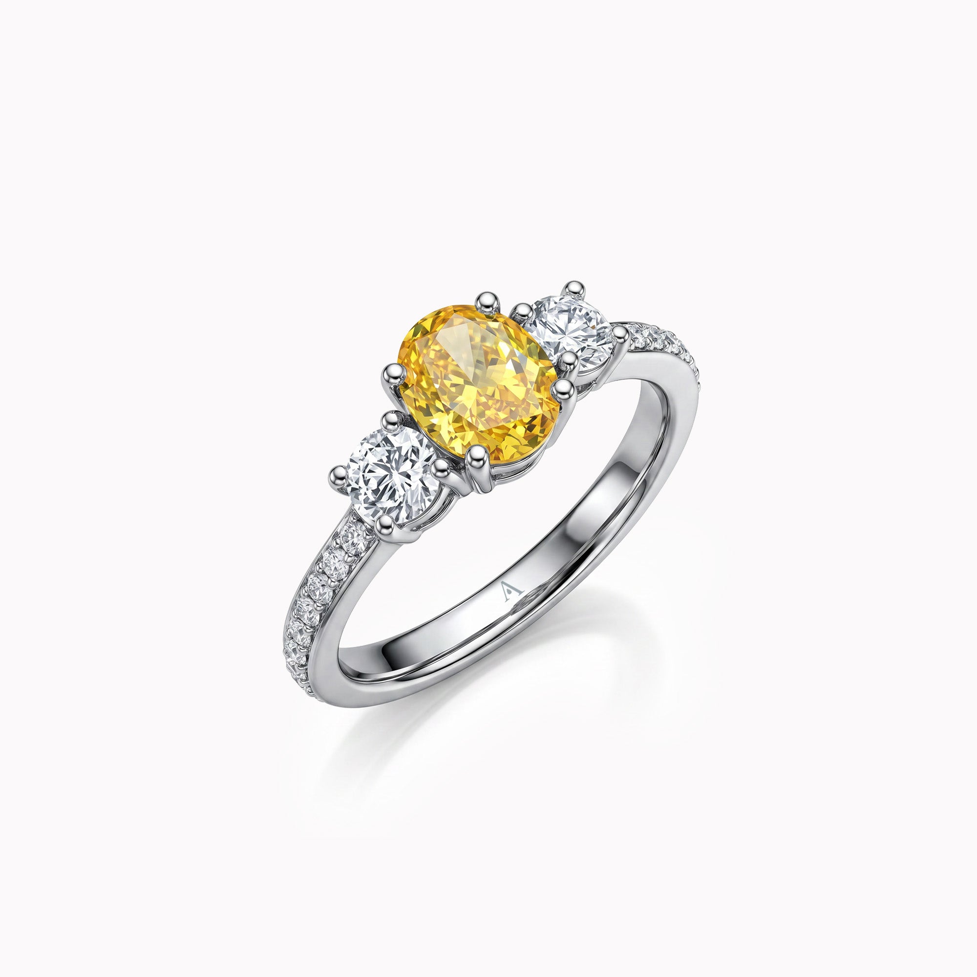 Three Little Sunbirds 1.00 CARAT - WHITE GOLD 18K 