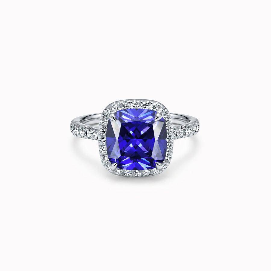 The Fancy Blue Superellipse 3.00 Quilates - oro blanco 18k