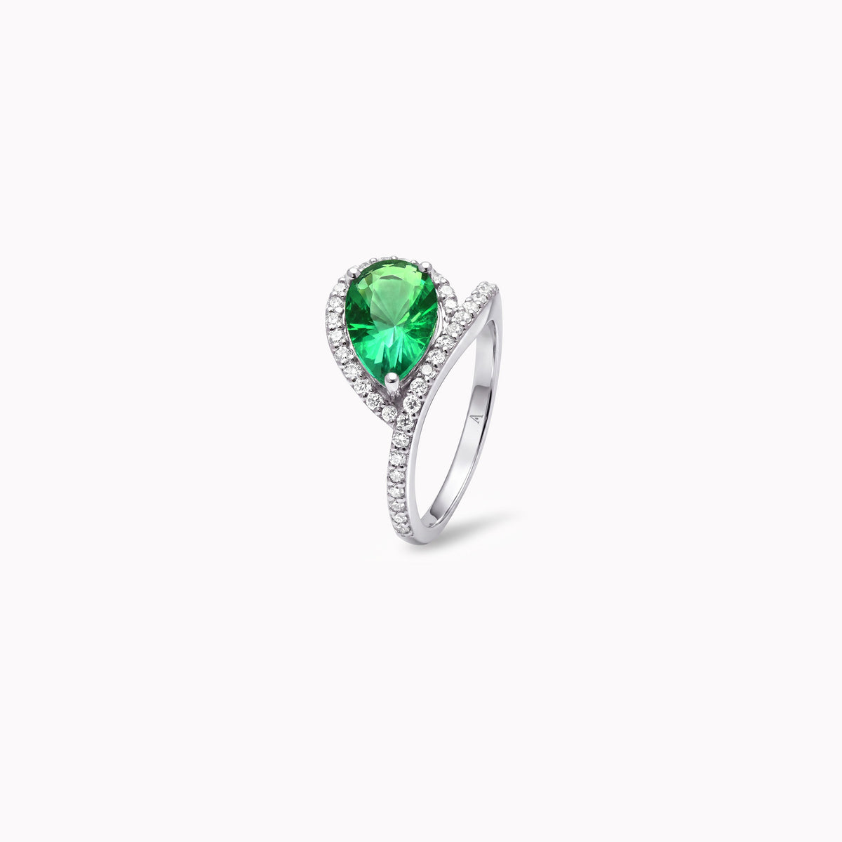 Majestic Wavy Green 2.00 carats - White Gold 18k
