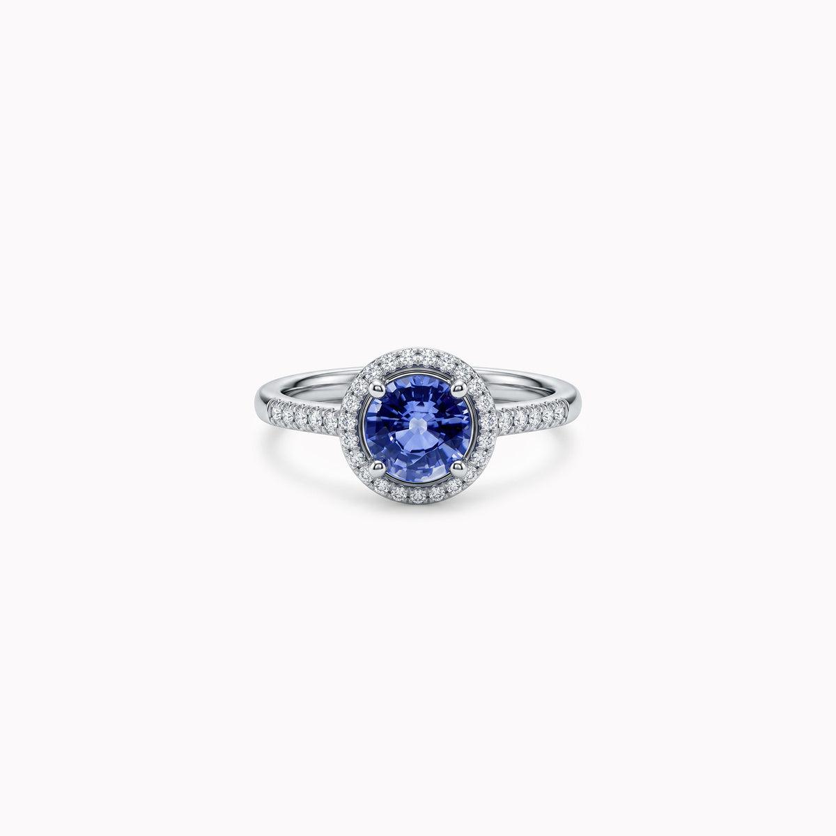Pretty Blue Eyes - 0.80 ct - platino 950