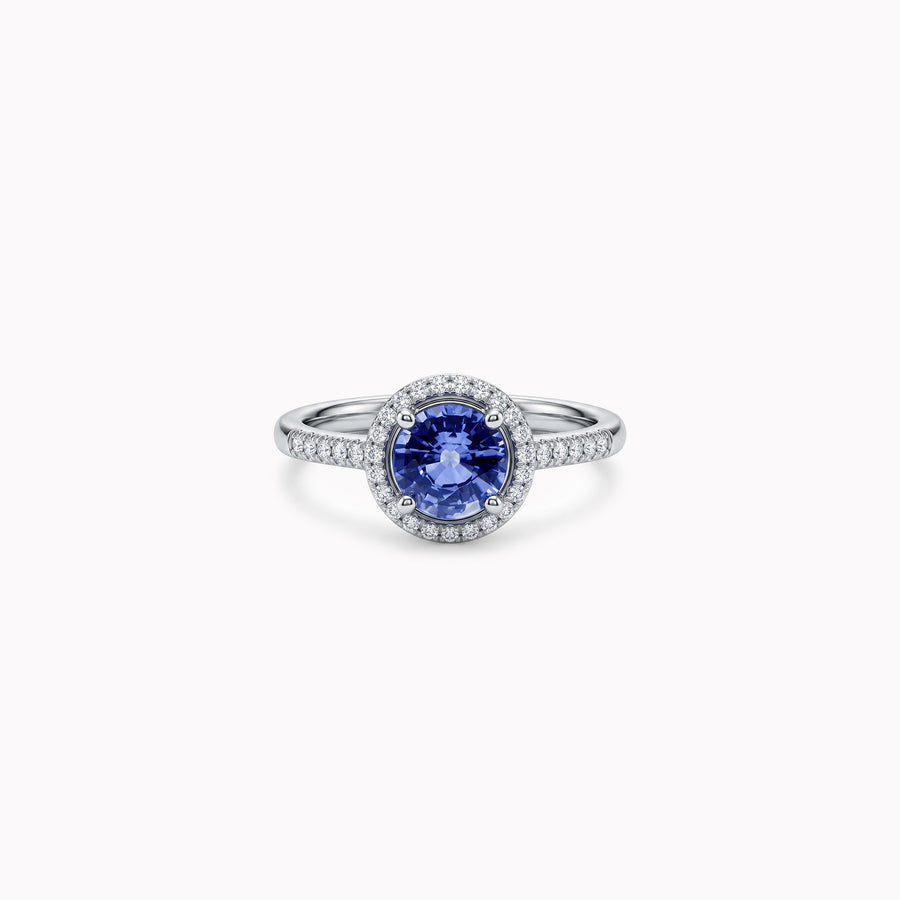 Pretty Blue Eyes - 0.80 ct - platino 950