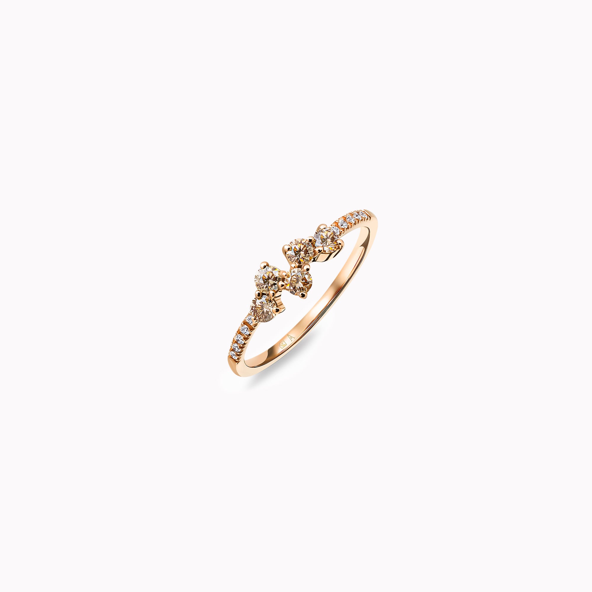 Petite Midnight Blossom – 18k red gold