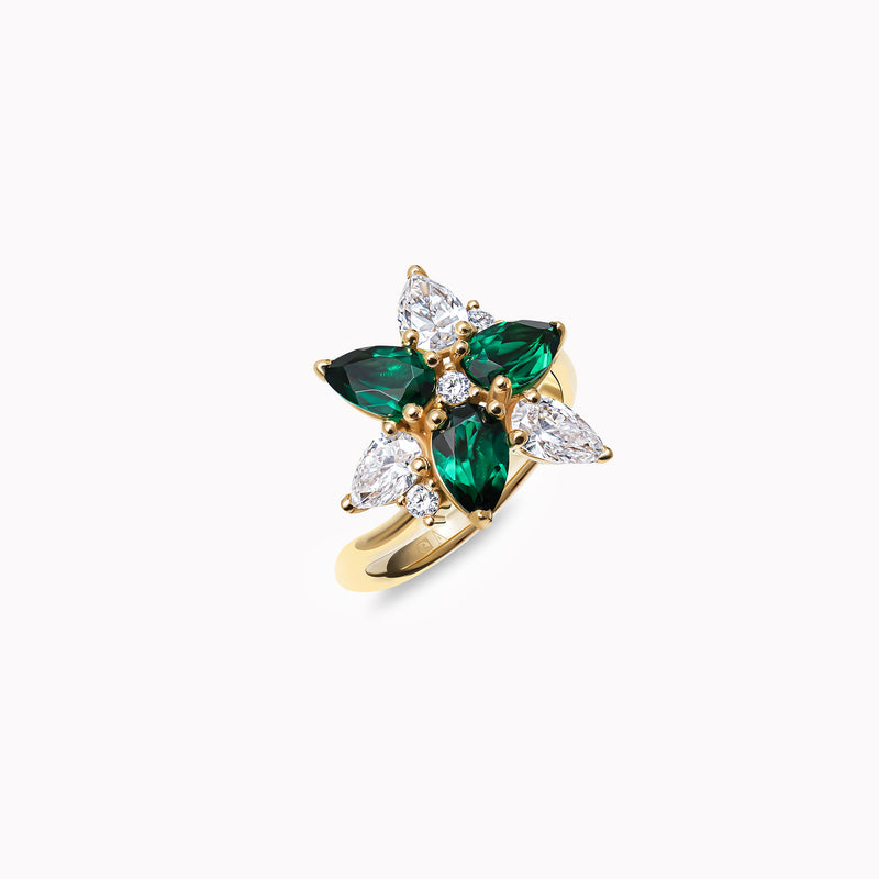 Rainforest Romance – 18k yellow gold