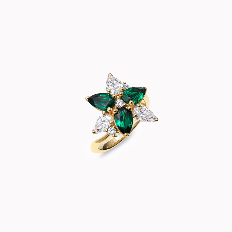 Rainforest Romance – 18k yellow gold