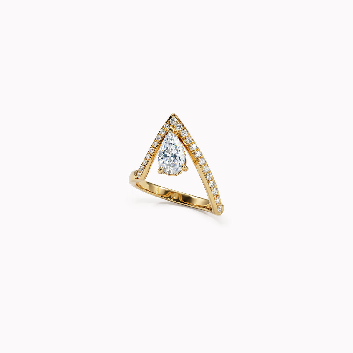 The A-Ring - 1.00 ct - oro amarillo 18k