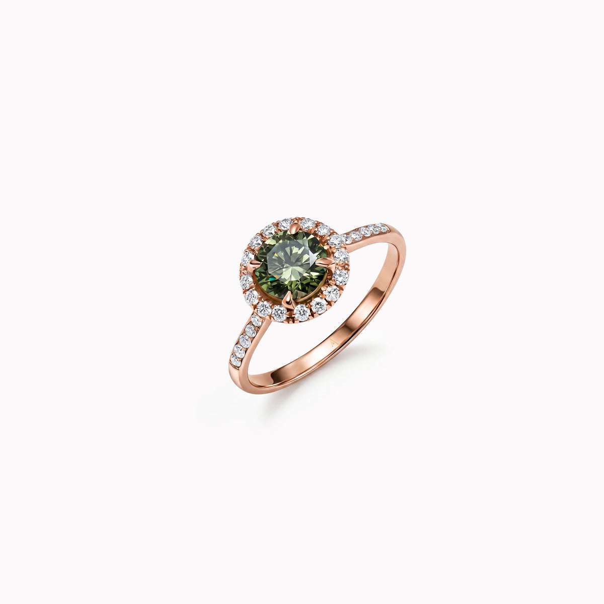 The Fancy Funkee Girl Green - 0.75 ct - oro rojo 18k