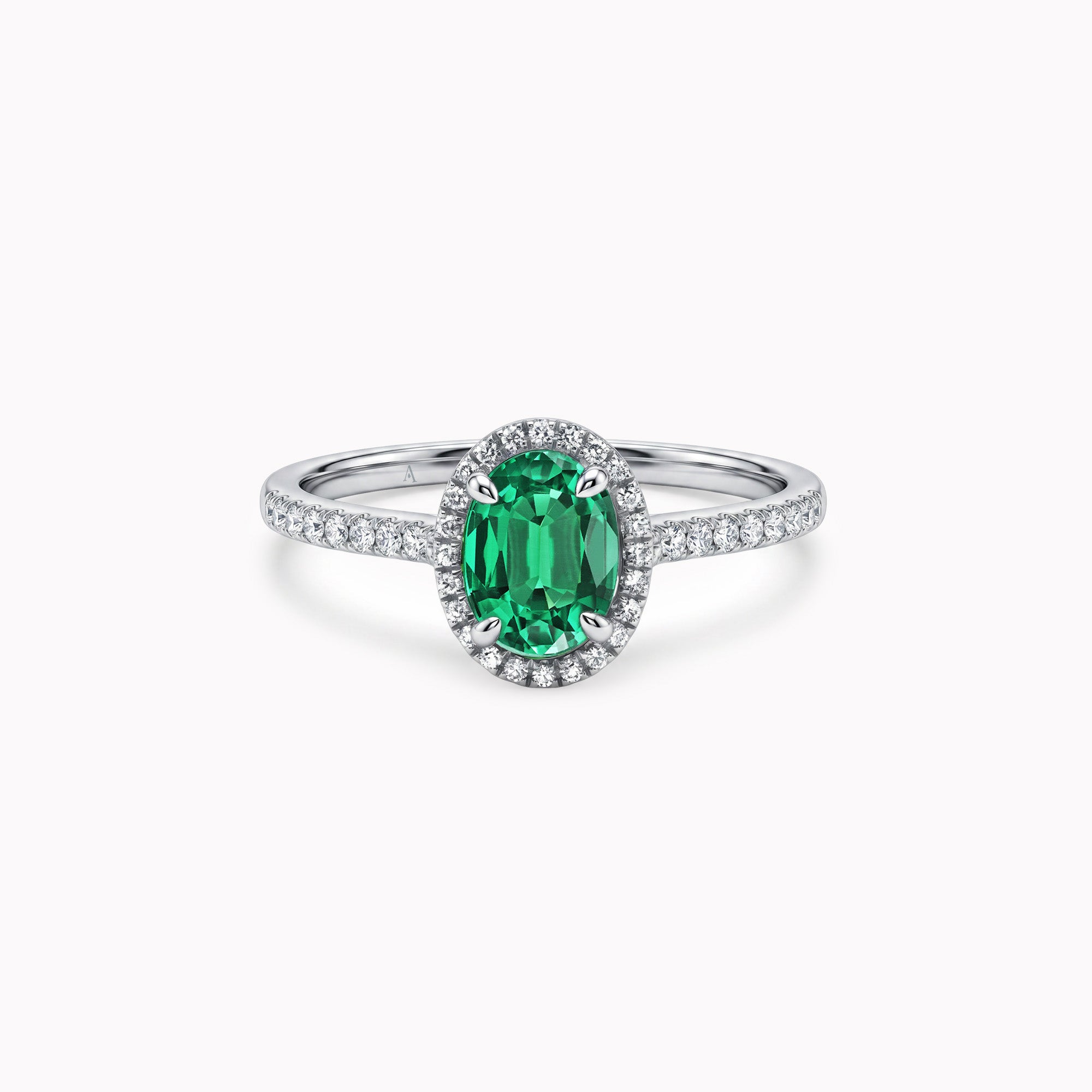 The Green Temple of Saturn 0.75 carats - White Gold 18k