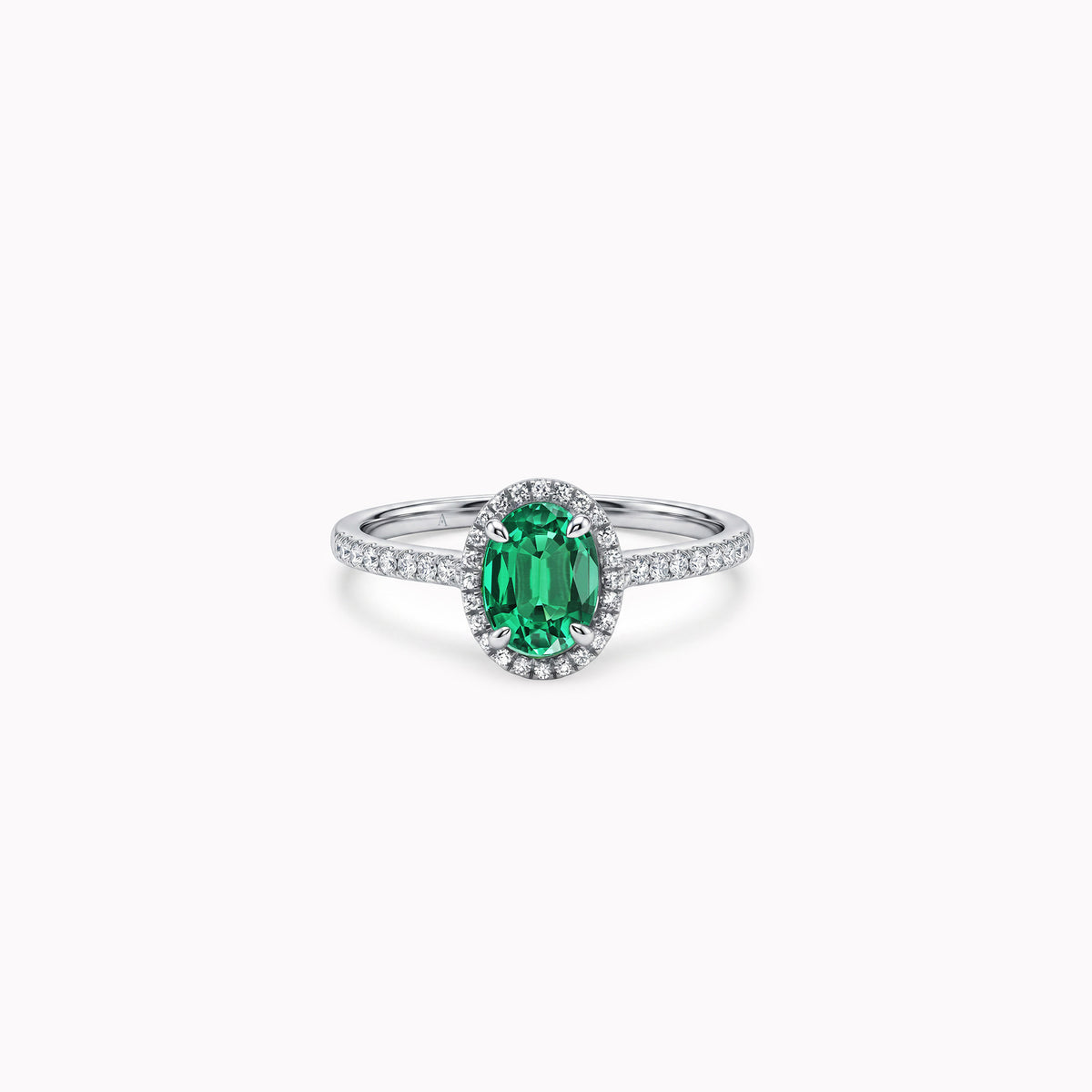 The Green Temple of Saturn - 0.75 ct - oro blanco 18k
