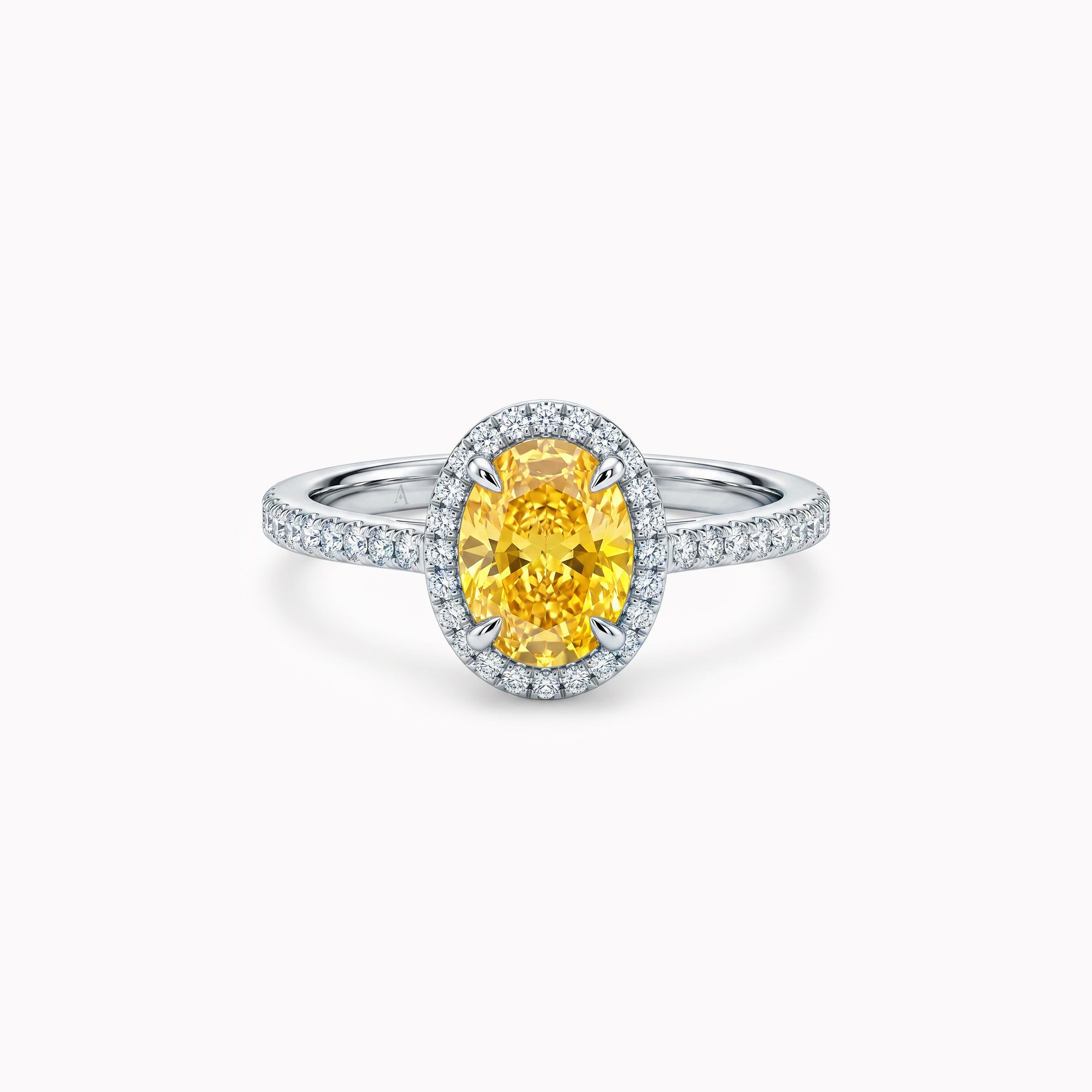The Yellow Temple of Saturn 0.75 carats - Platinum 950
