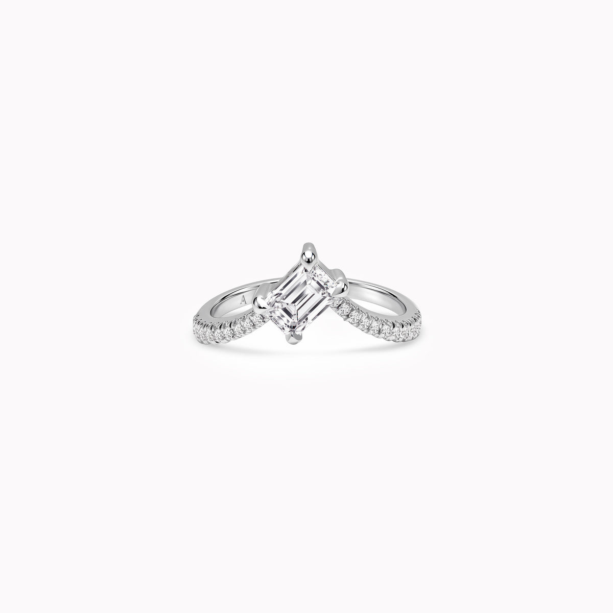 The Fancy Little Ice Skating Girl - 1.00 ct - oro blanco 18k