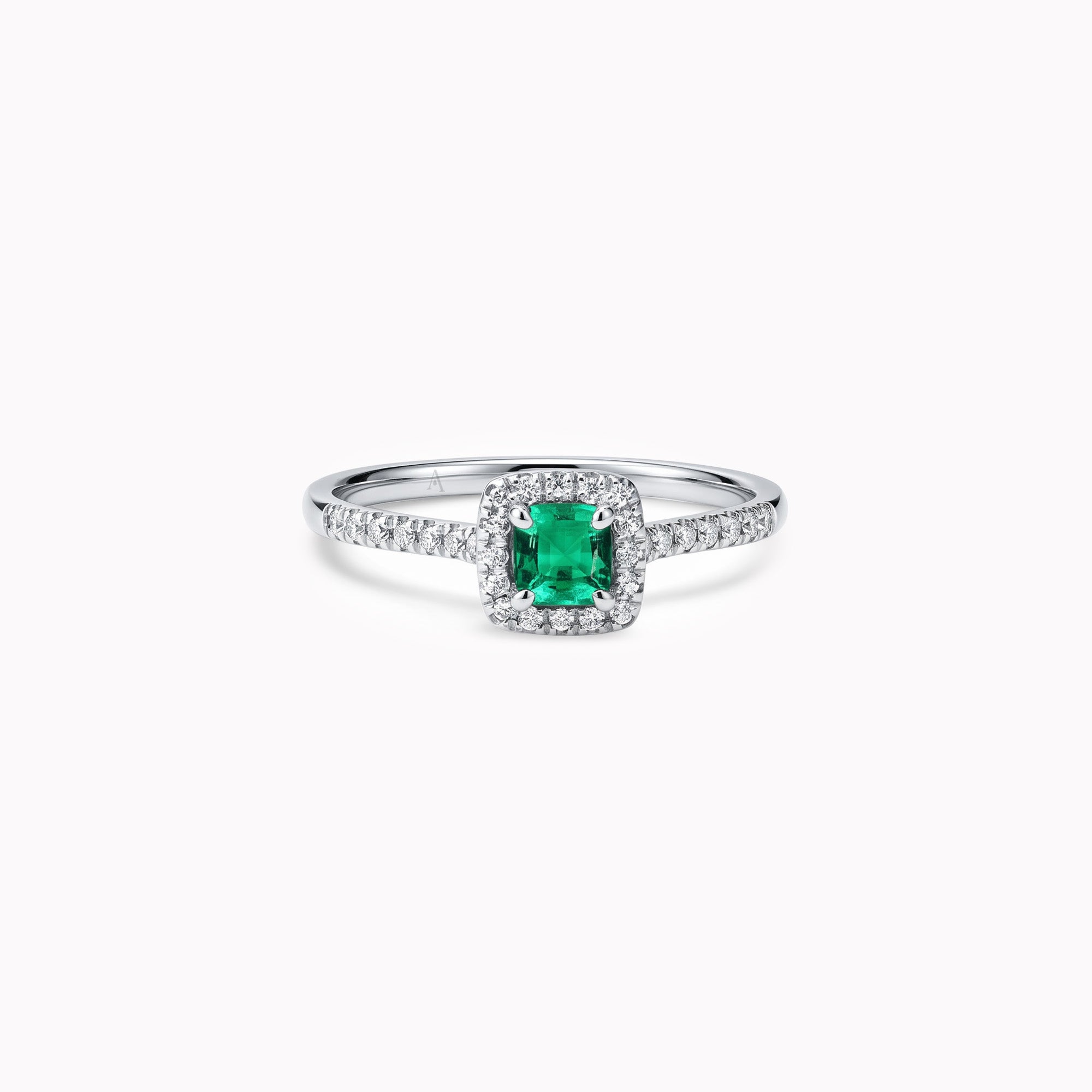 The Little Green Square – 18k white gold