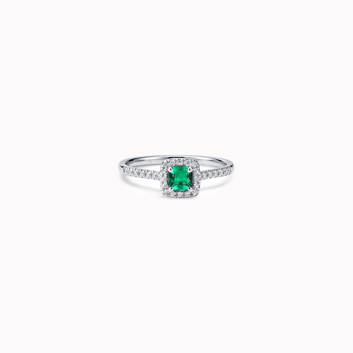 The Little Green Square – 18k white gold