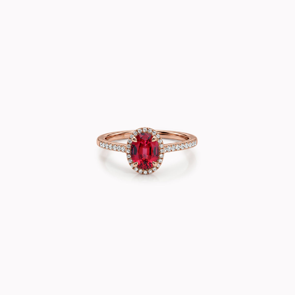The Red Temple of Saturn - 0.75 ct - oro rojo 18k