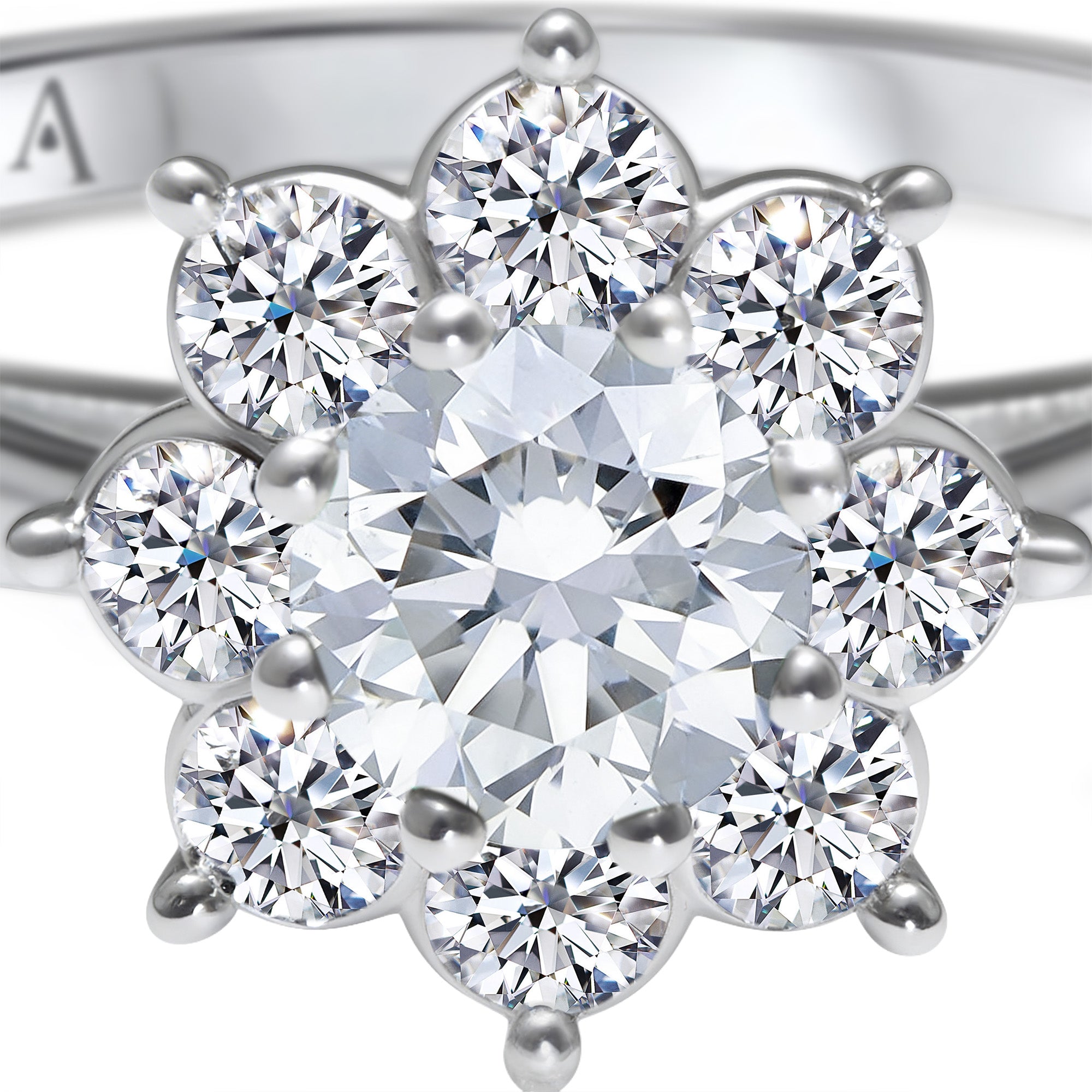 The Blooming Flower 0.30 carat - or blanc 18k