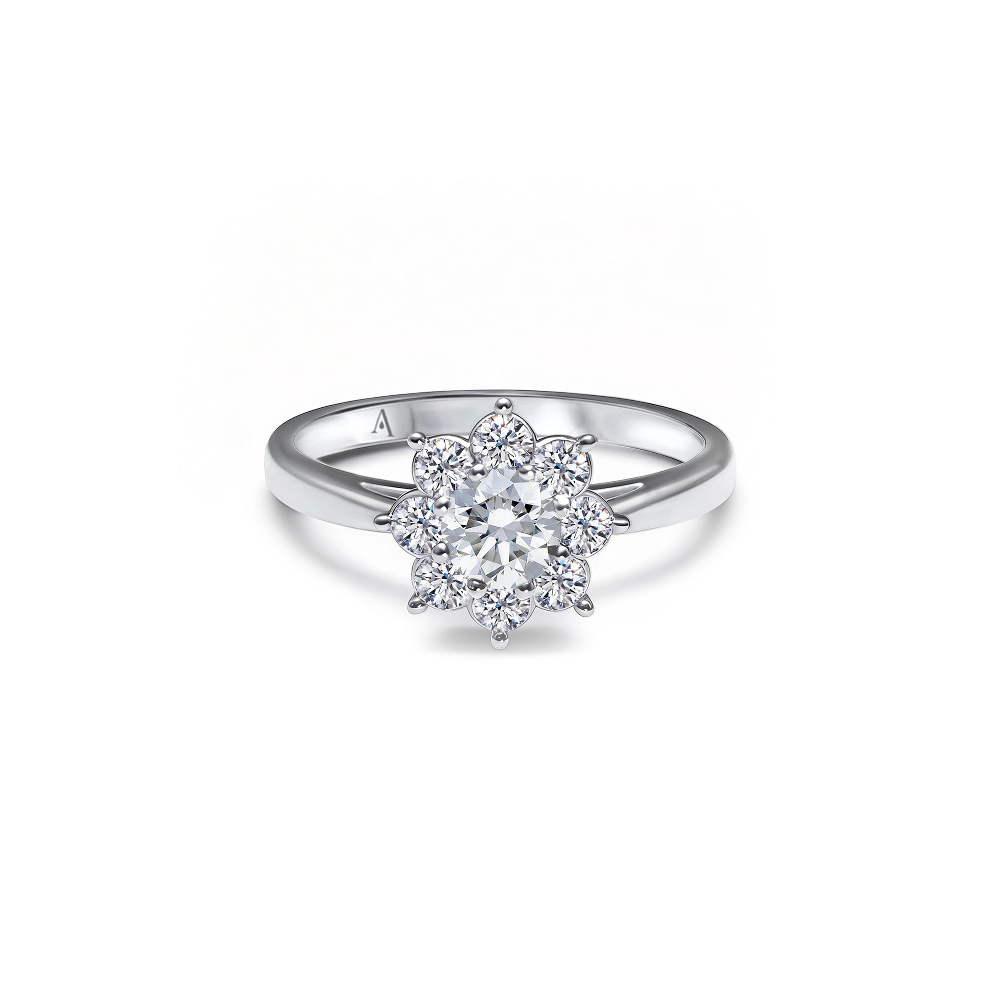 The Blooming Flower 0.30 carat - or blanc 18k