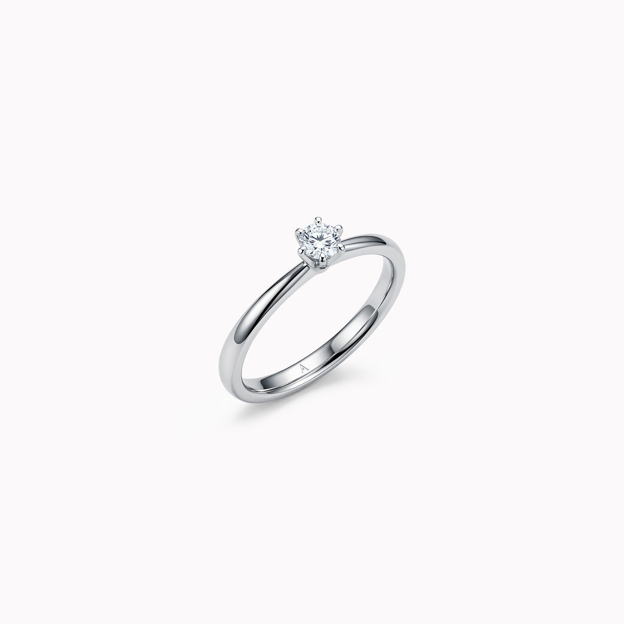 Sobriété Heureuse (S) - 0.15 ct - oro blanco 18k