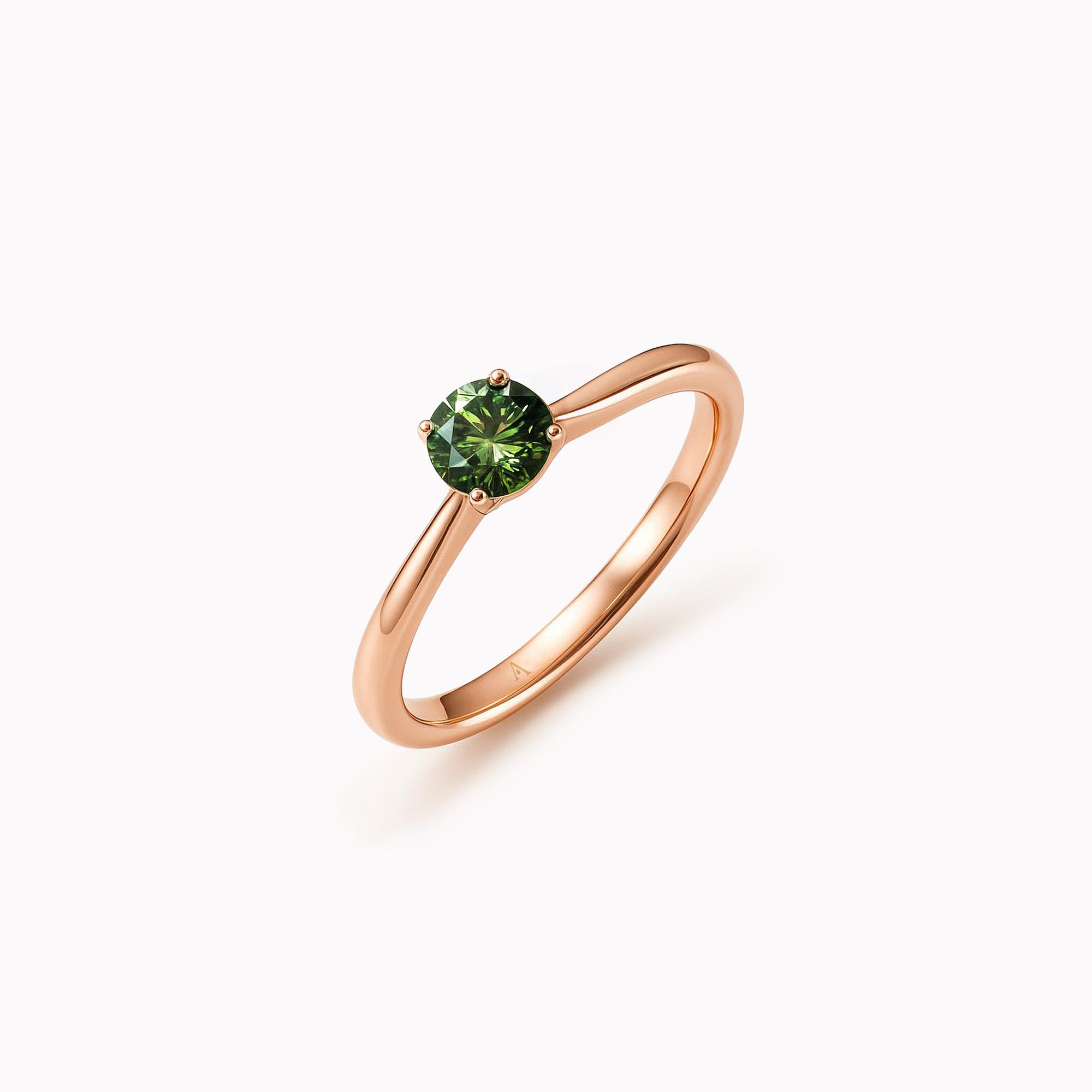 Miss Sweetheart Green 0.50 carats - Red Gold 18k